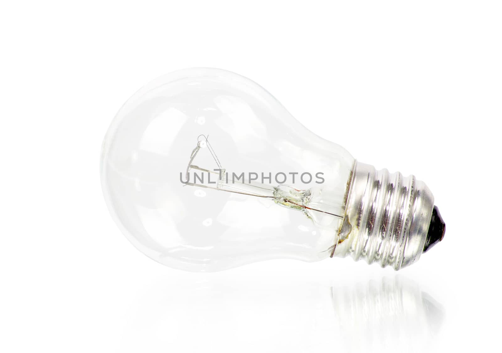 Light bulb isolated on white
