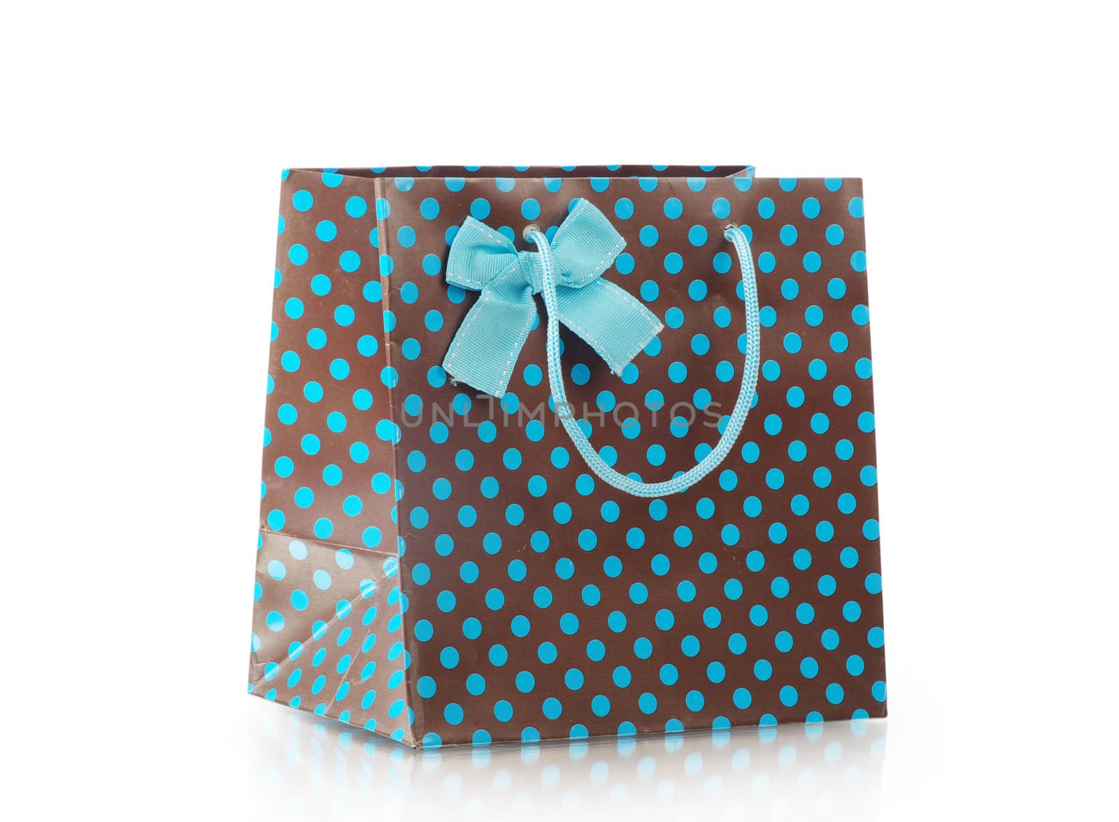 Shopping bags isolated on the white background