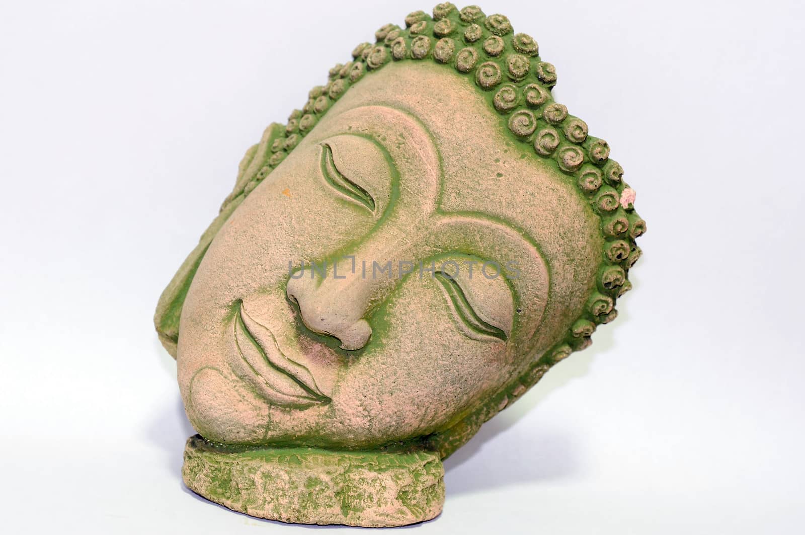 Buddha portrait souvenir made of sand-stone from Thailand