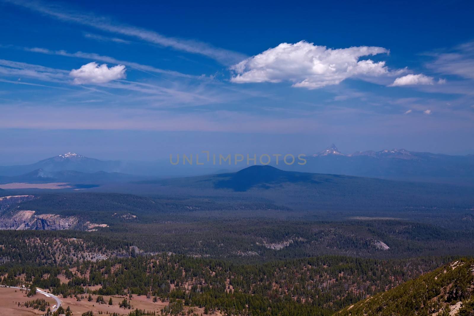 Mountain Landscape, Crater Lake National Park, Oregon, United States