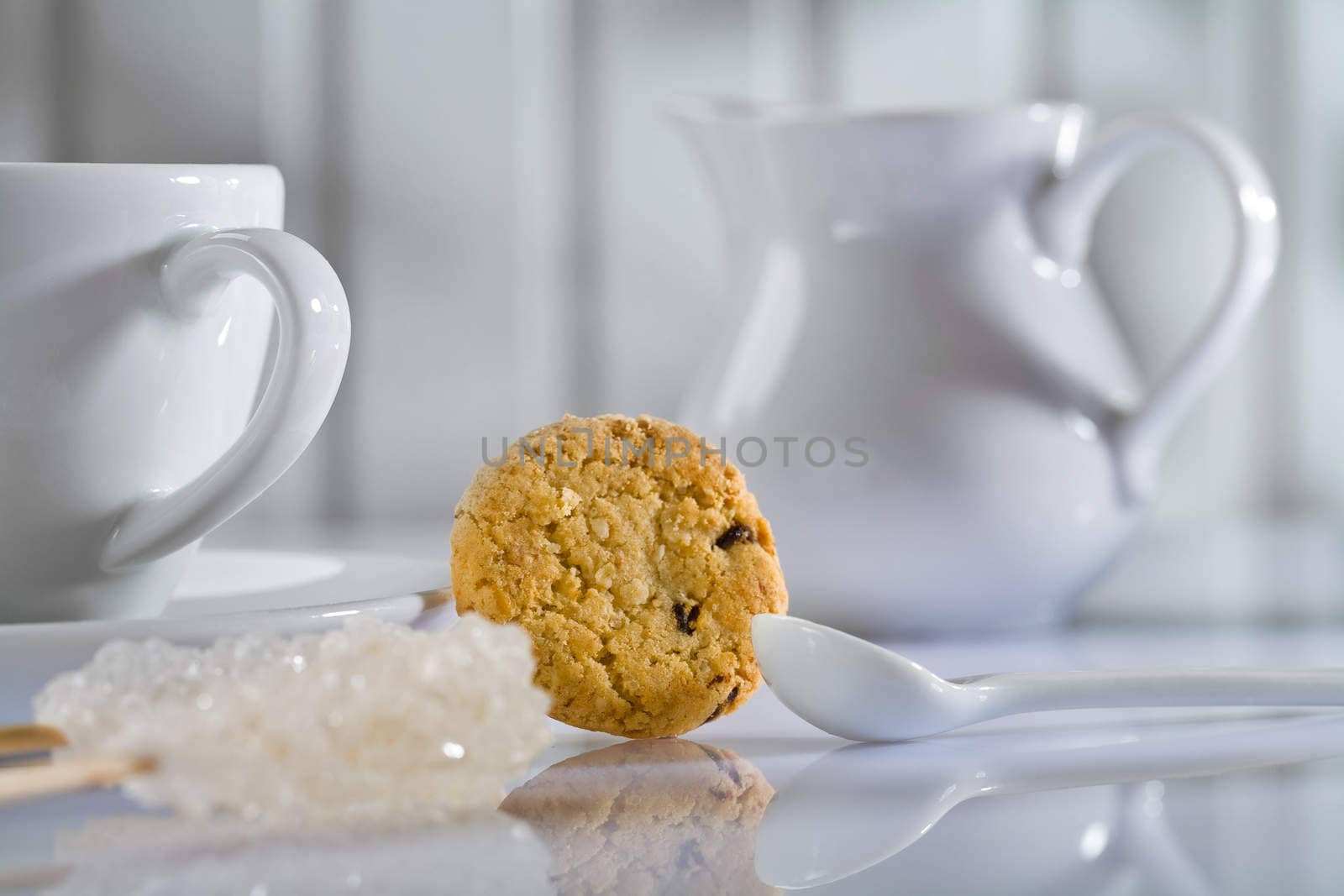 closeup shot of coffee items