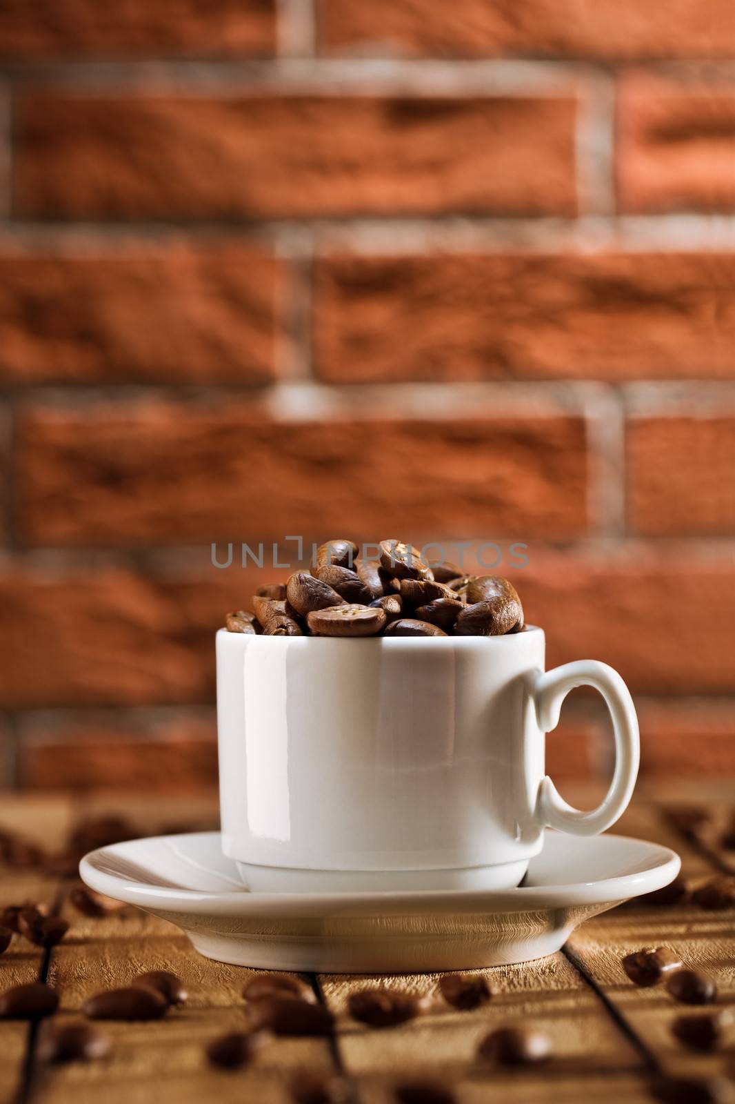 coffee beans in the cup