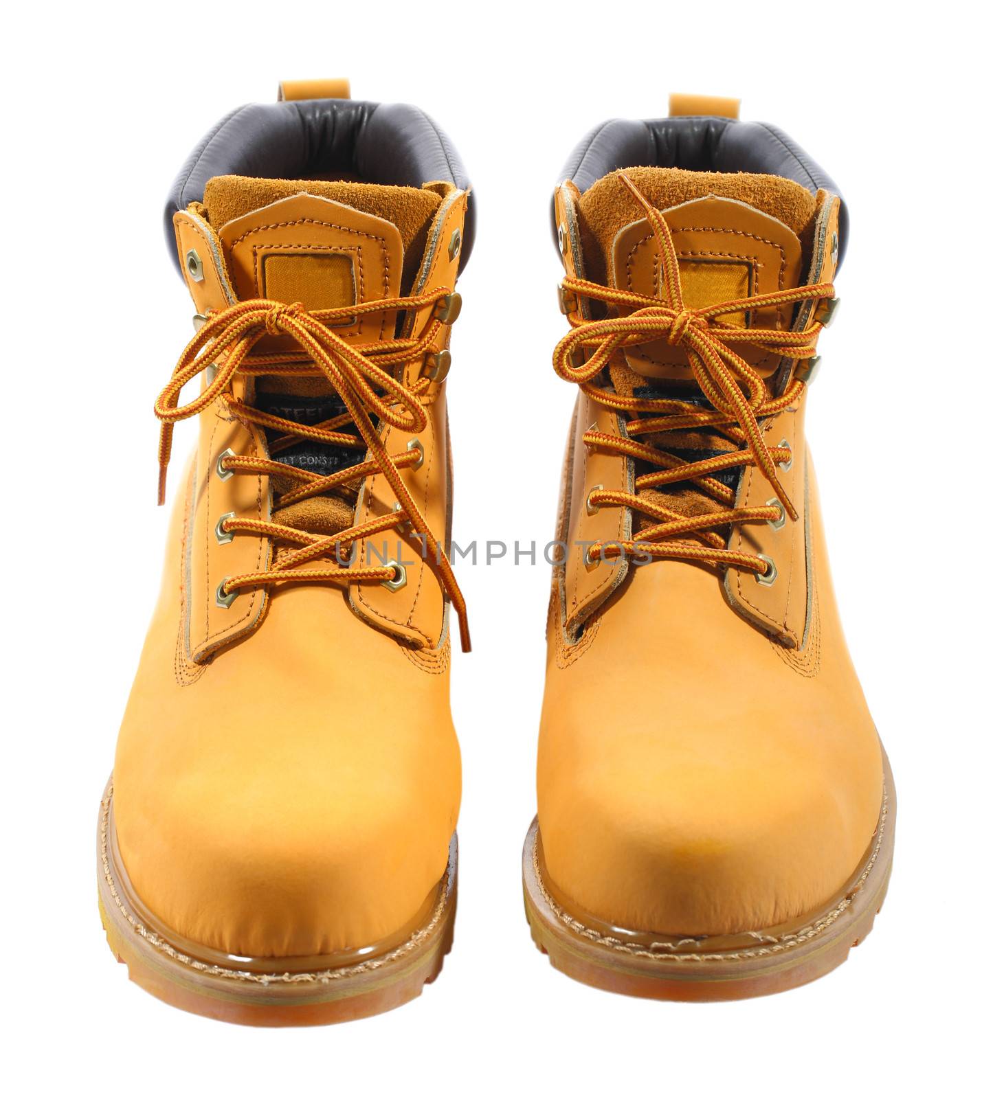 front view of the working boots