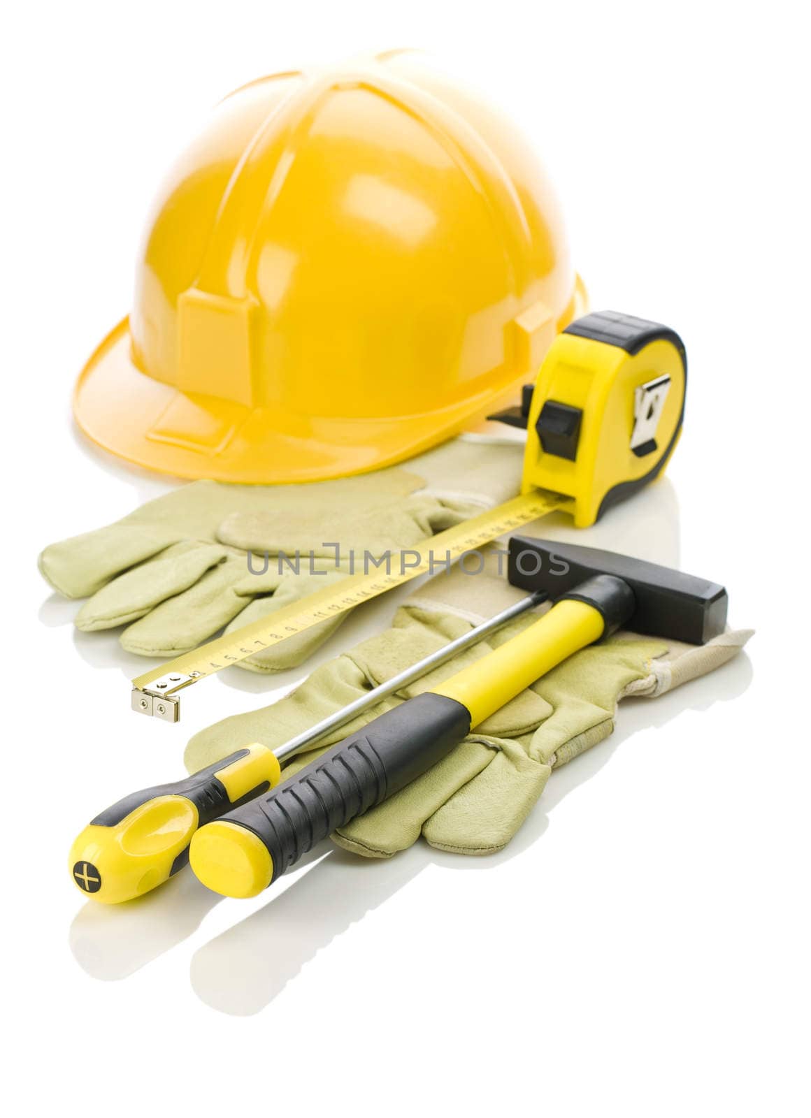 gloves and tools for repairing