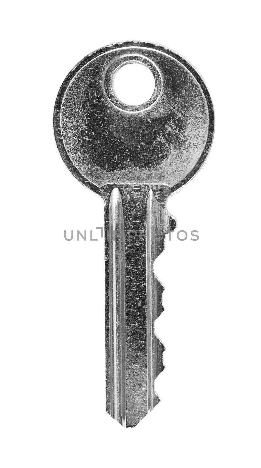 grey key isolated