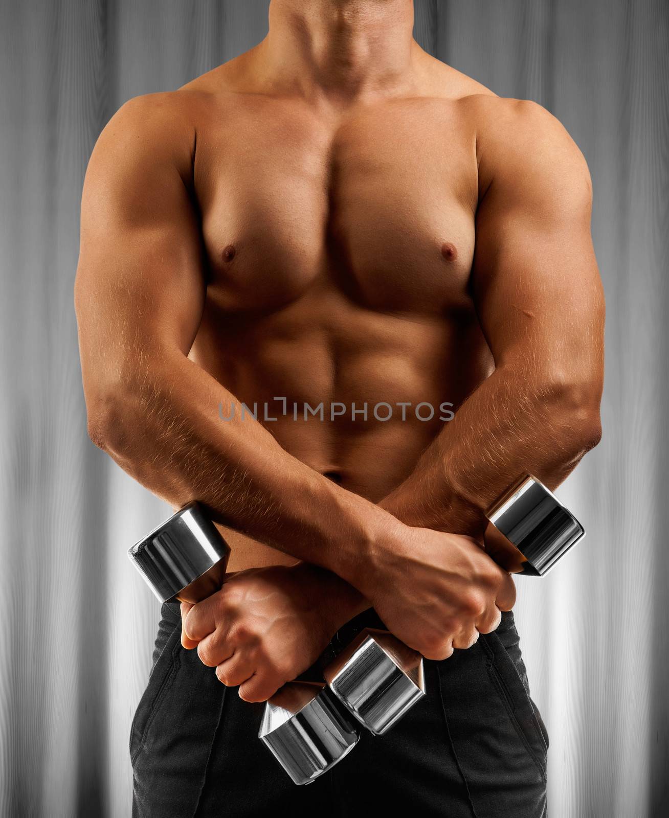 a muscular male torso
