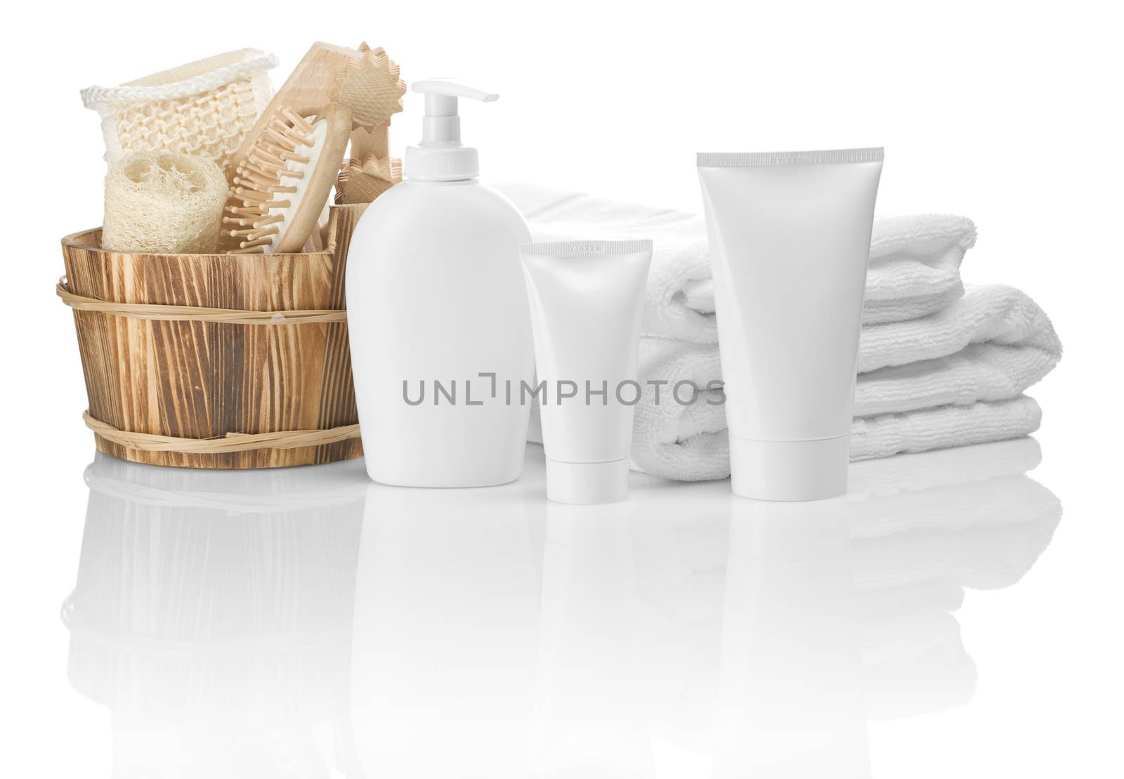 collection of bathing articles