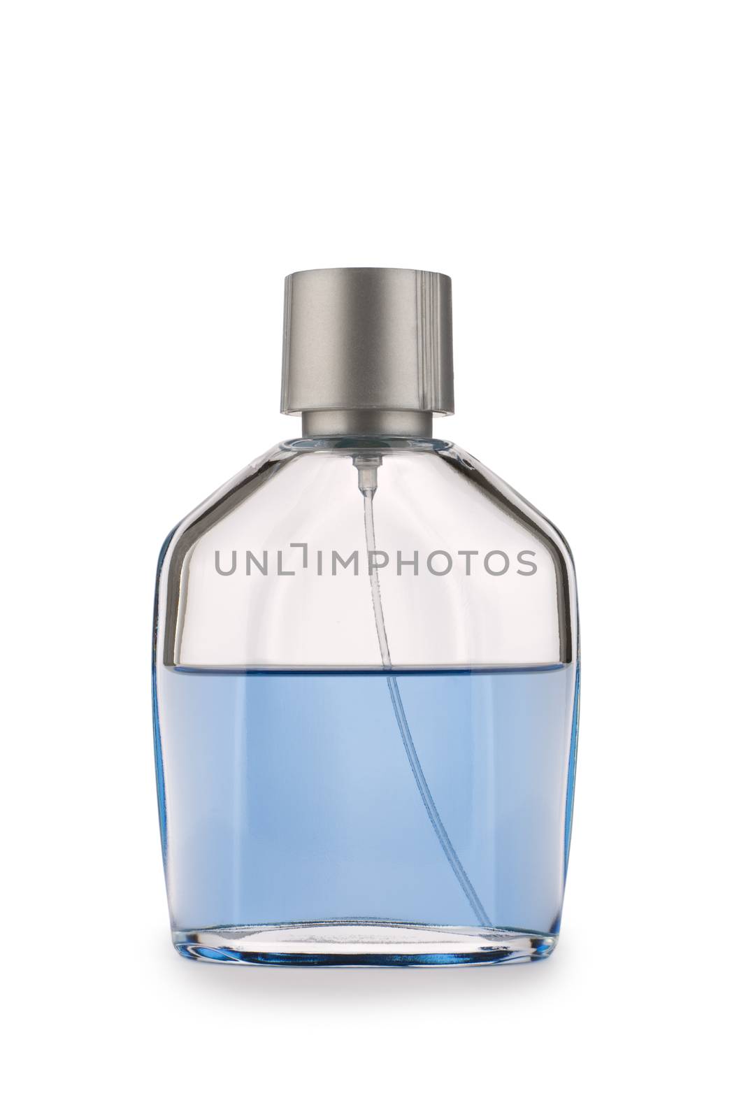 glases perfume bottle isolated