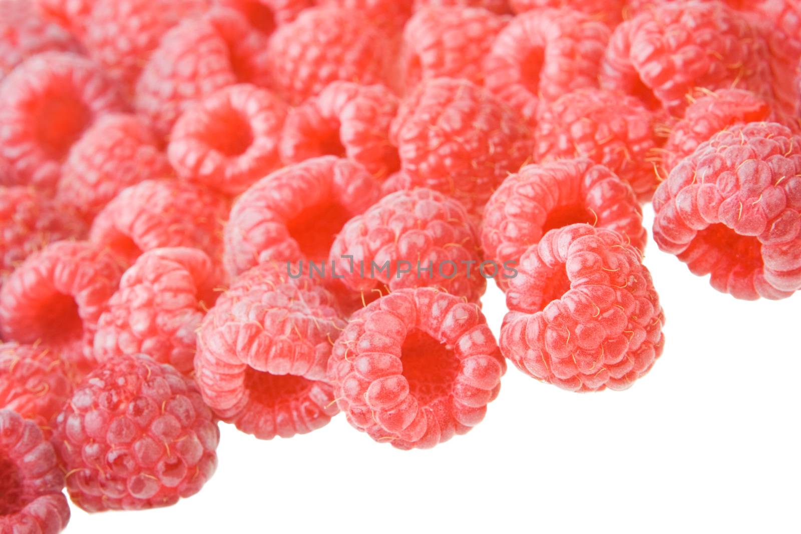 background of Raspberry with copyspace
