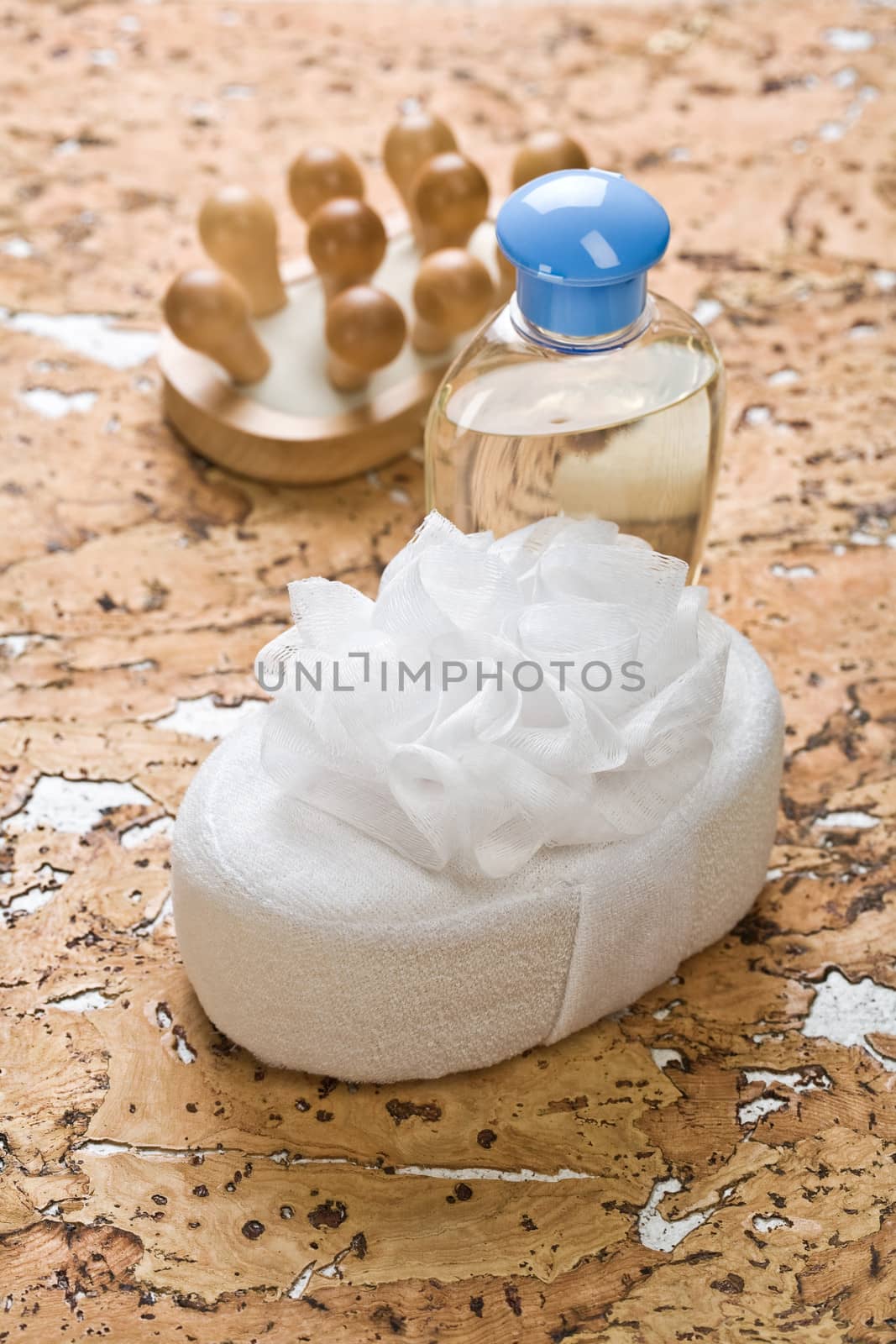 bottle massager and bath sponge