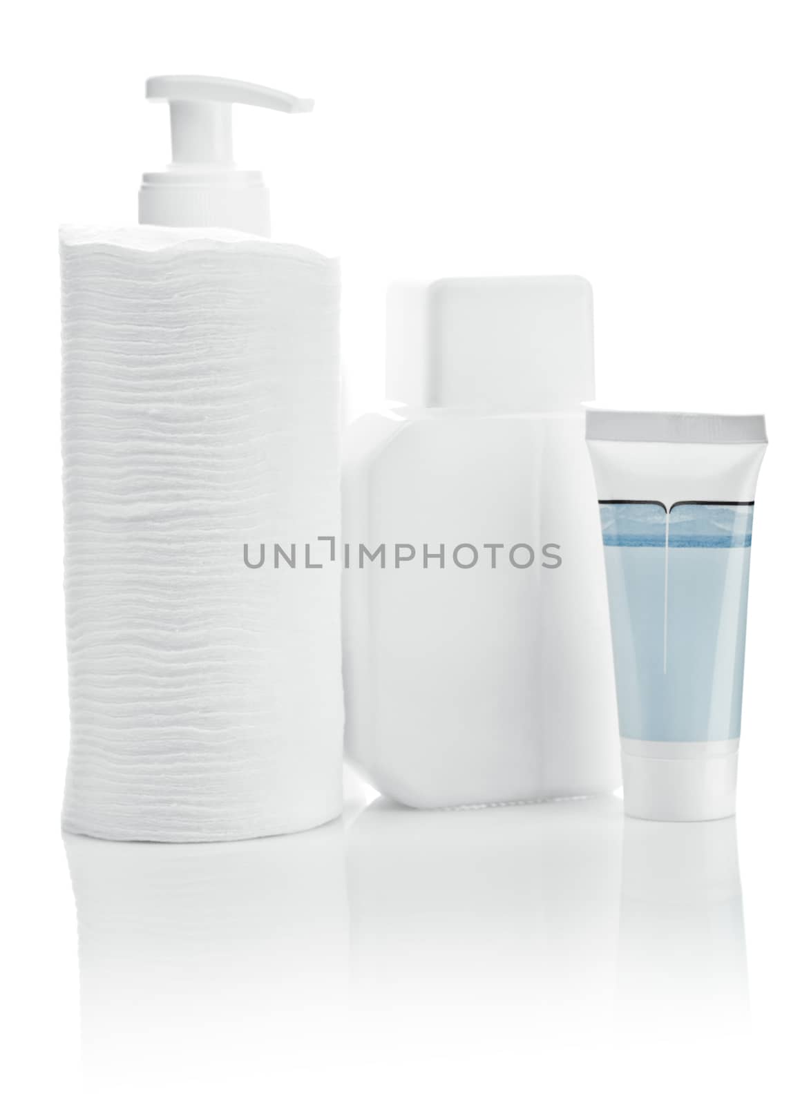 composition of white care accesories