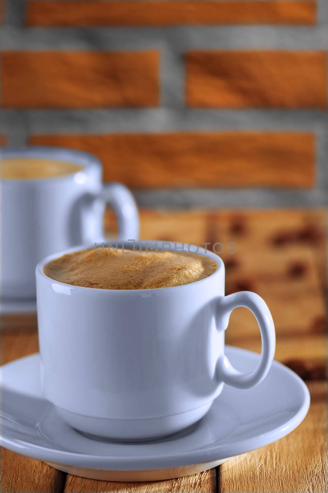 espresso in white cup
