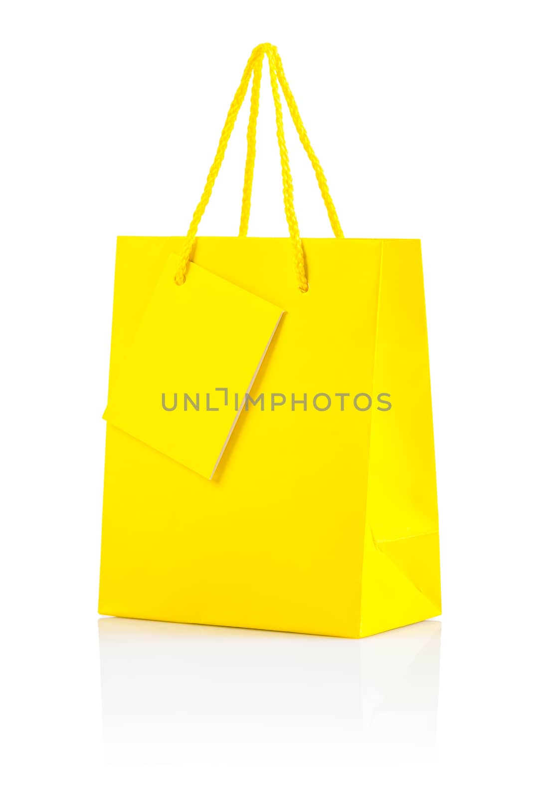 a yellow paper bag