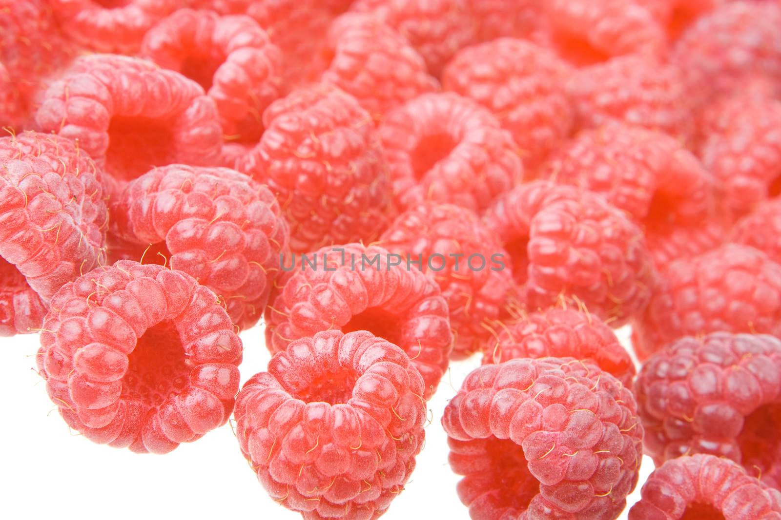 background of raspberry