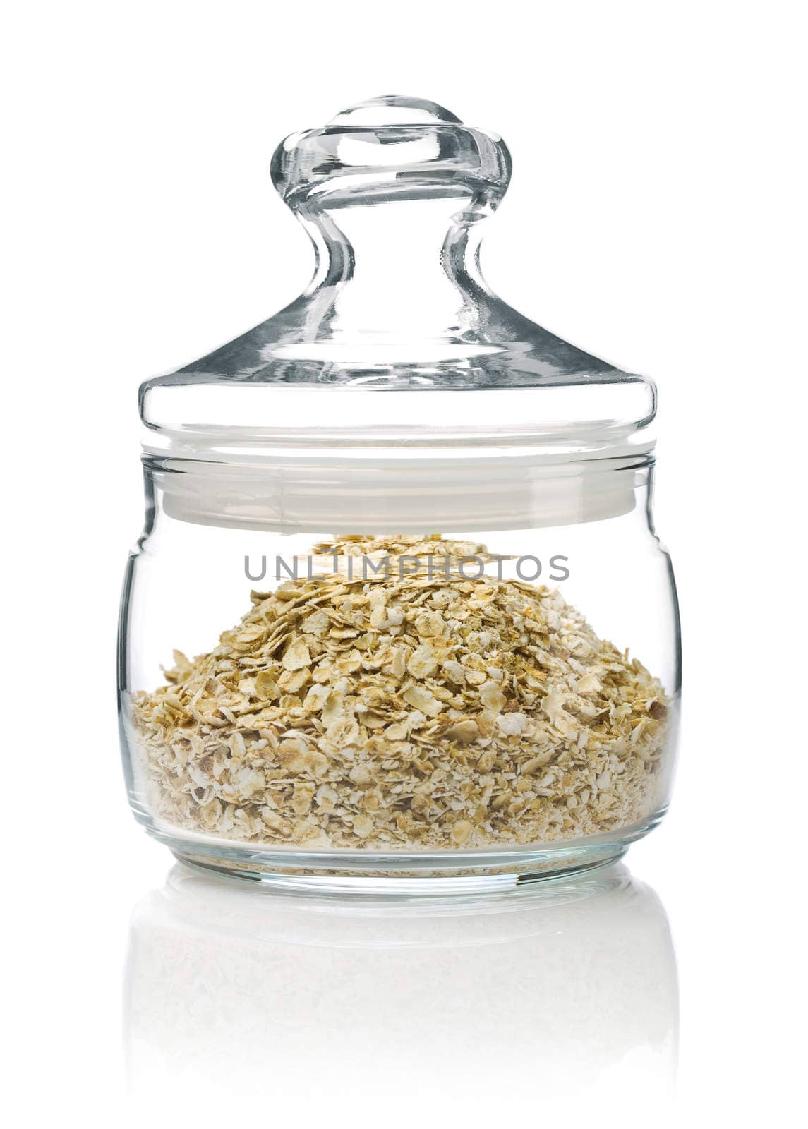 jar with flakes
