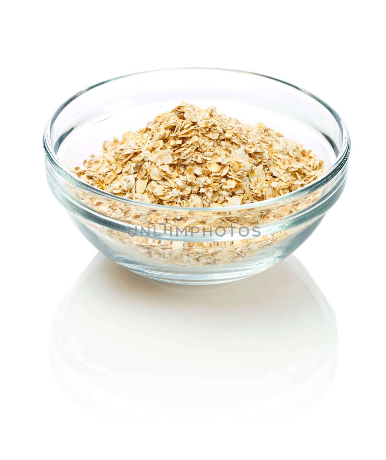 Bowl with flakes
