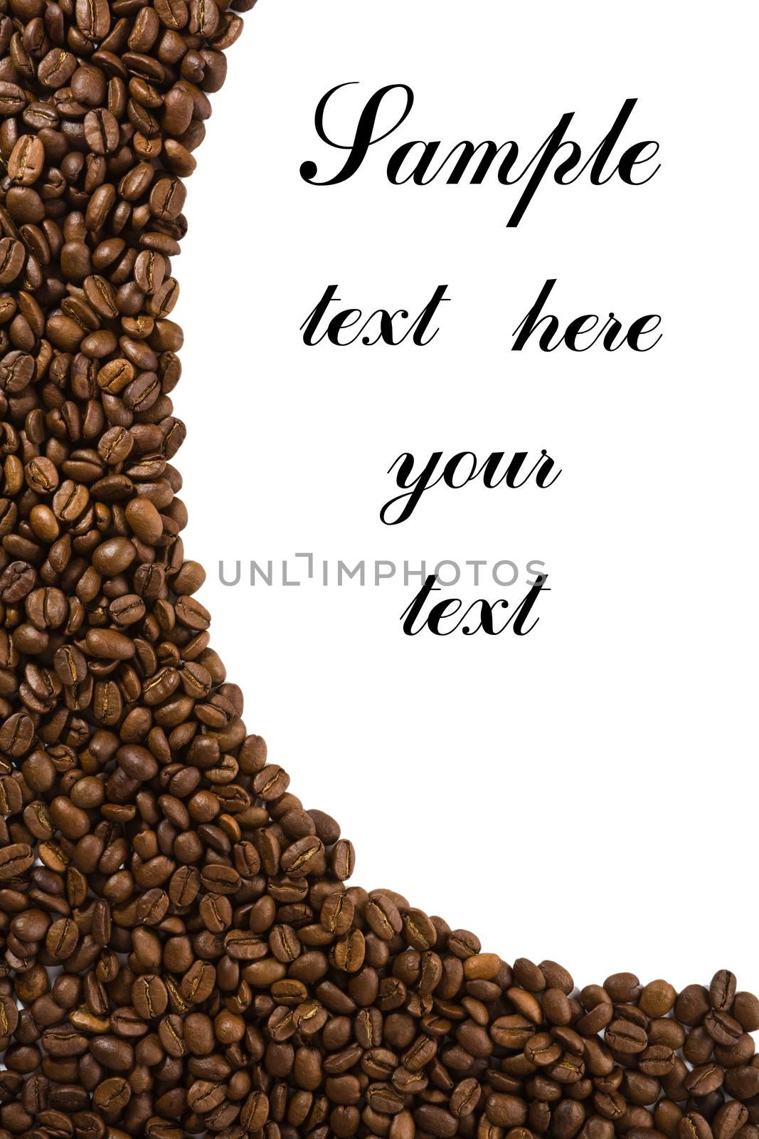 coffee frame isolated