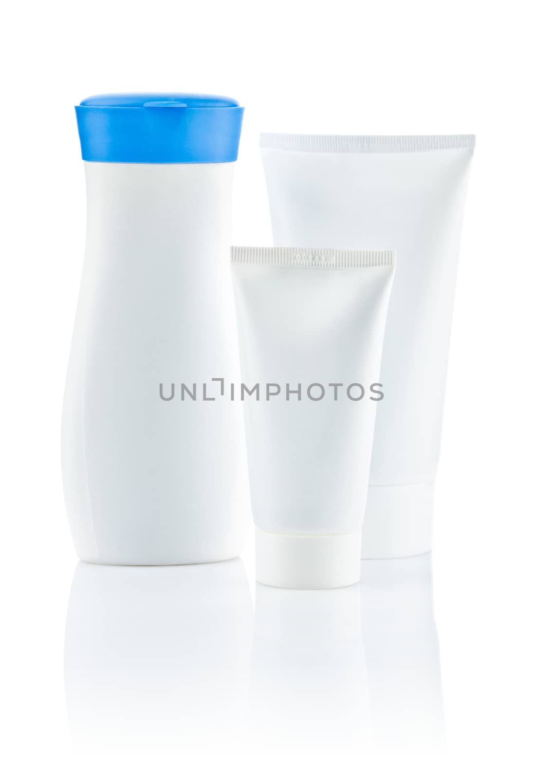composition of tubes and bottles
