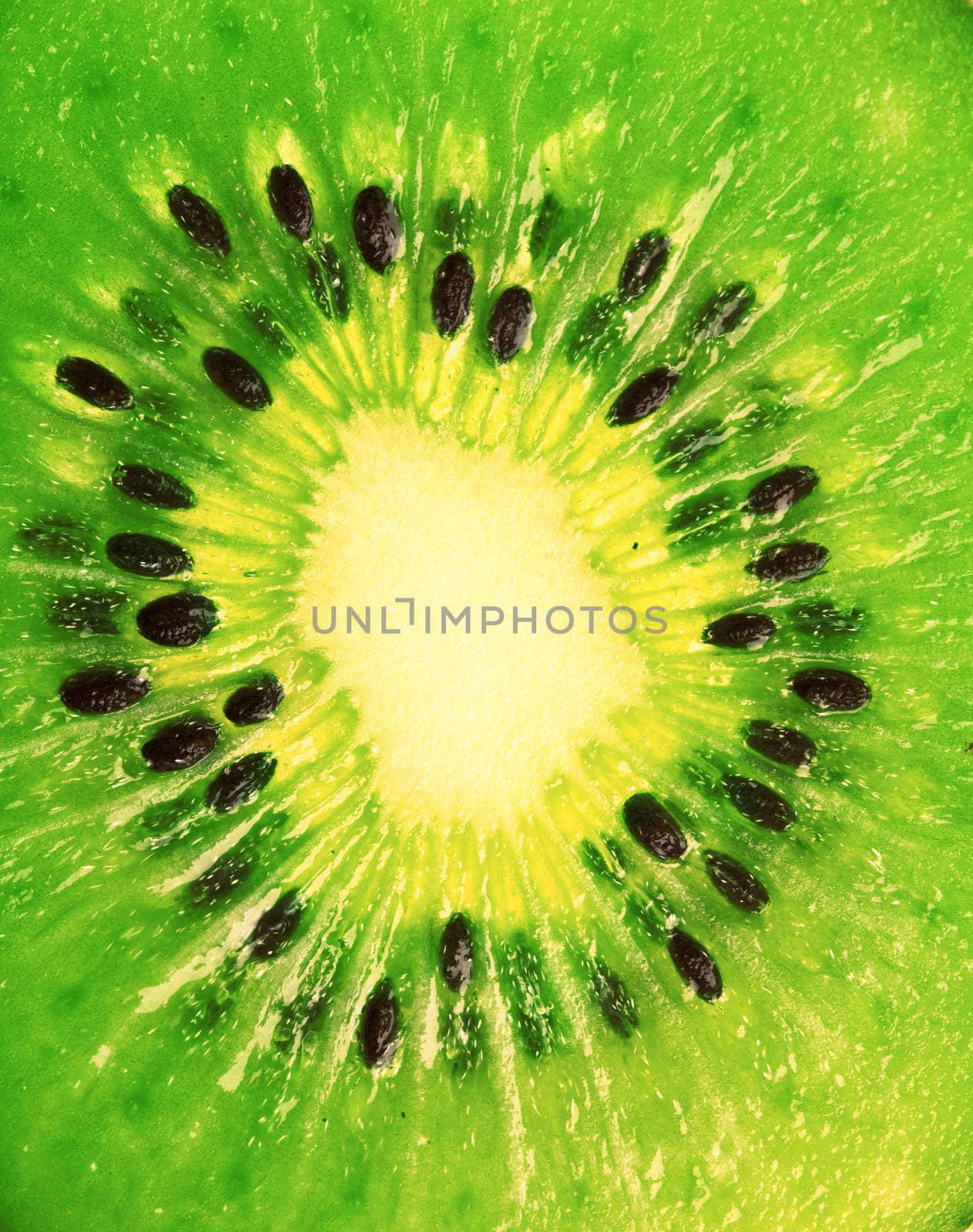 extreme makro shot of kiwi