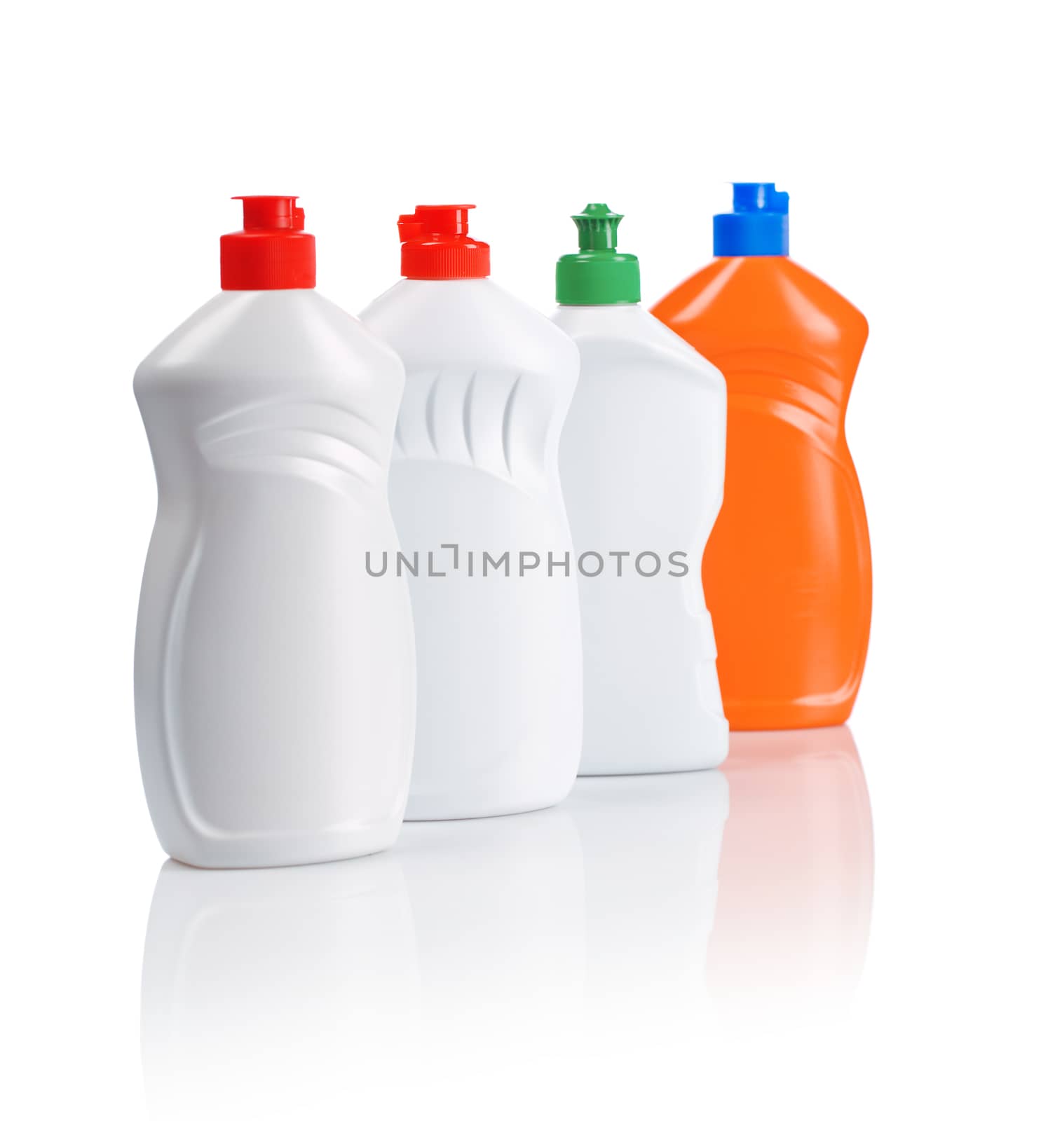 four kitchen bottles
