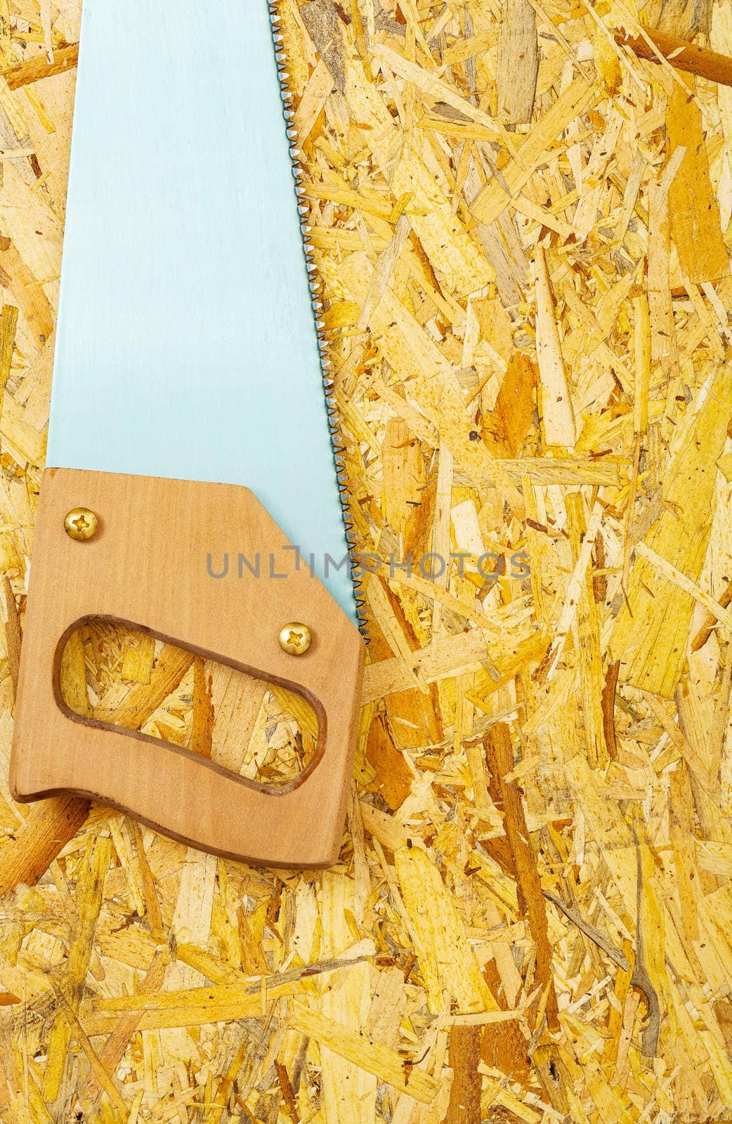 handsaw on plywood