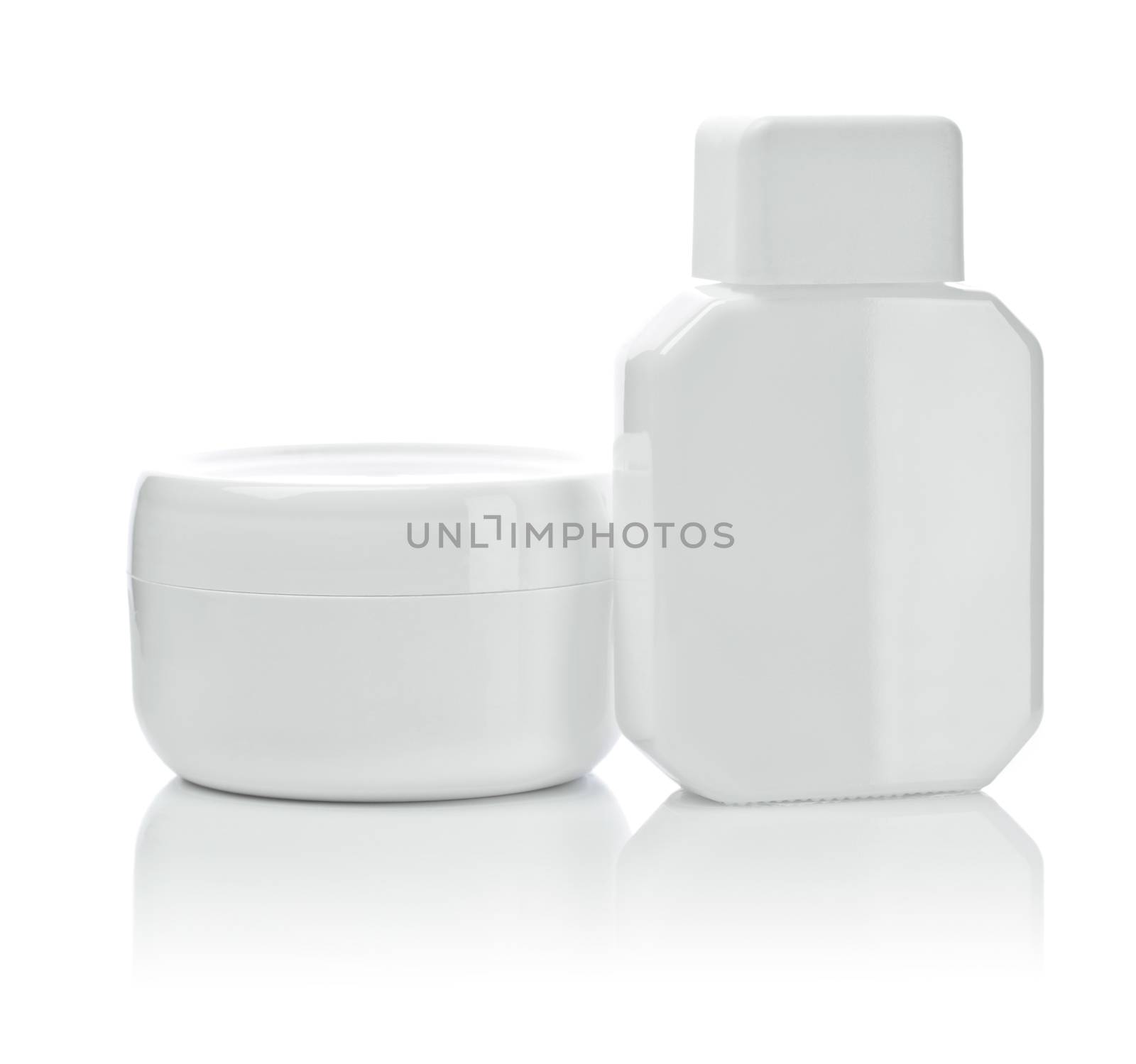 bottle and cream
