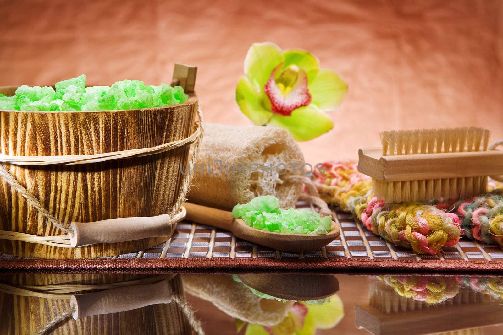set for bathing