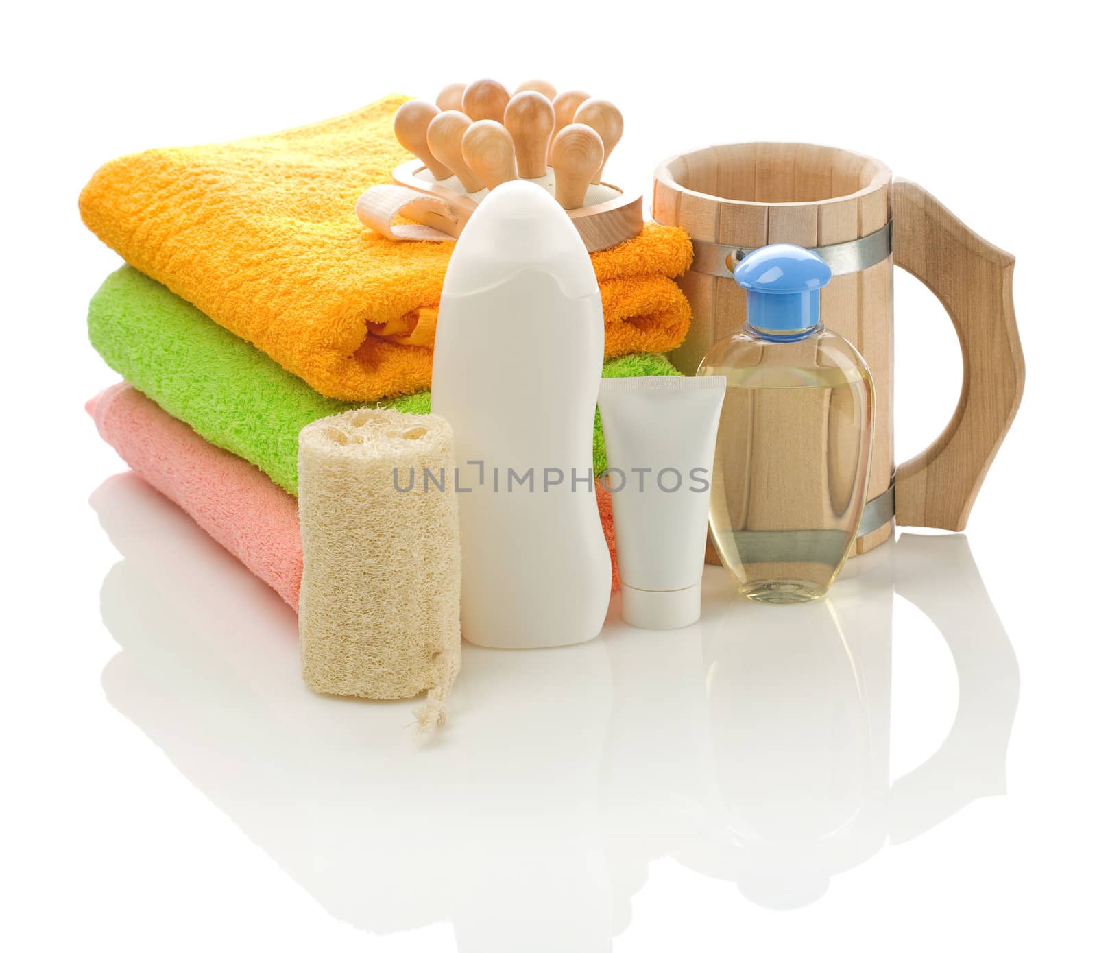 big set of bathing accessoriesf