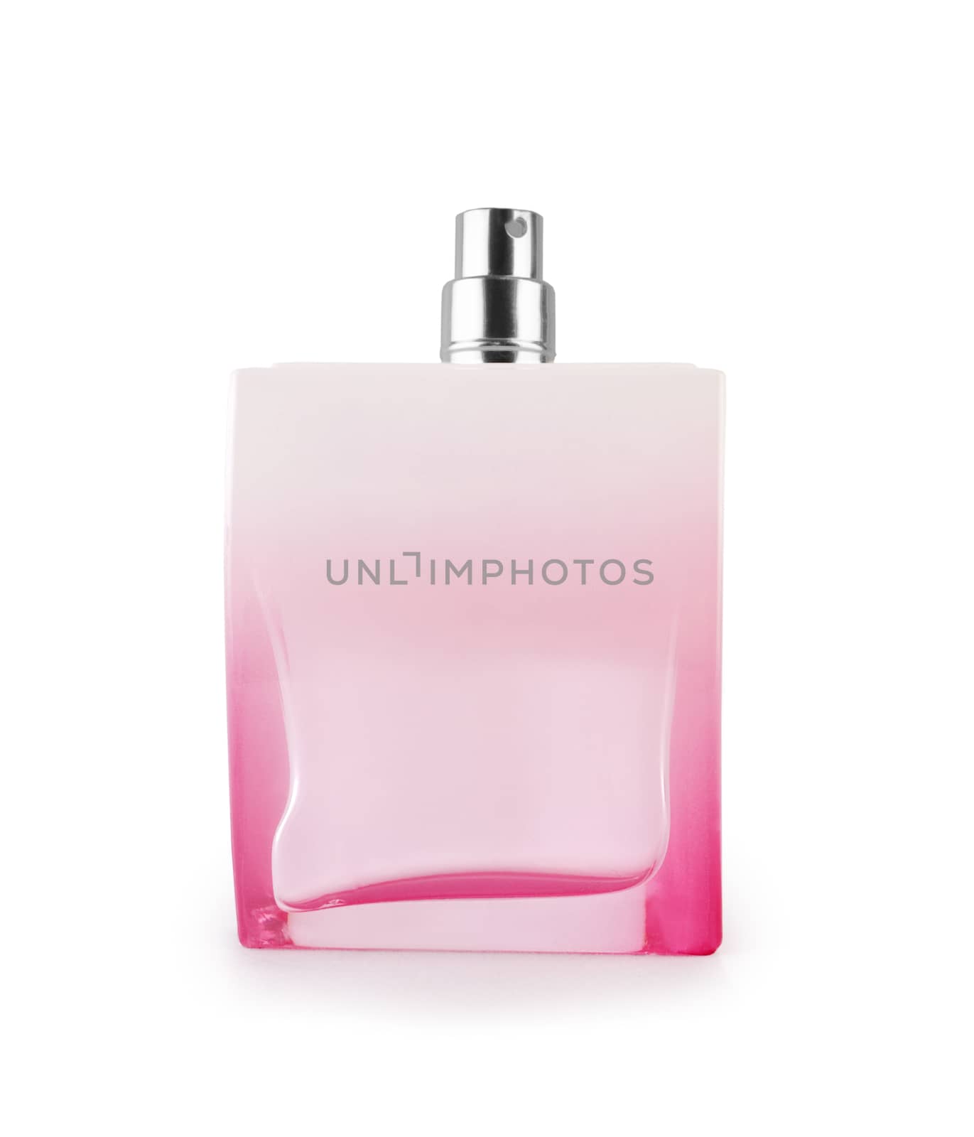 Pink perfumery bottle