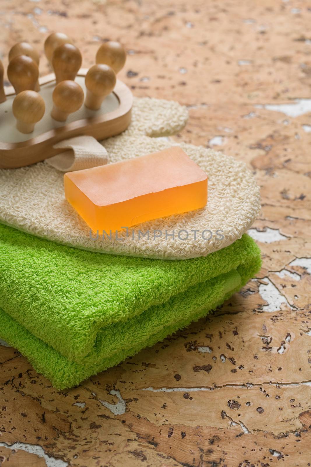 outfit for bathing on cork wood