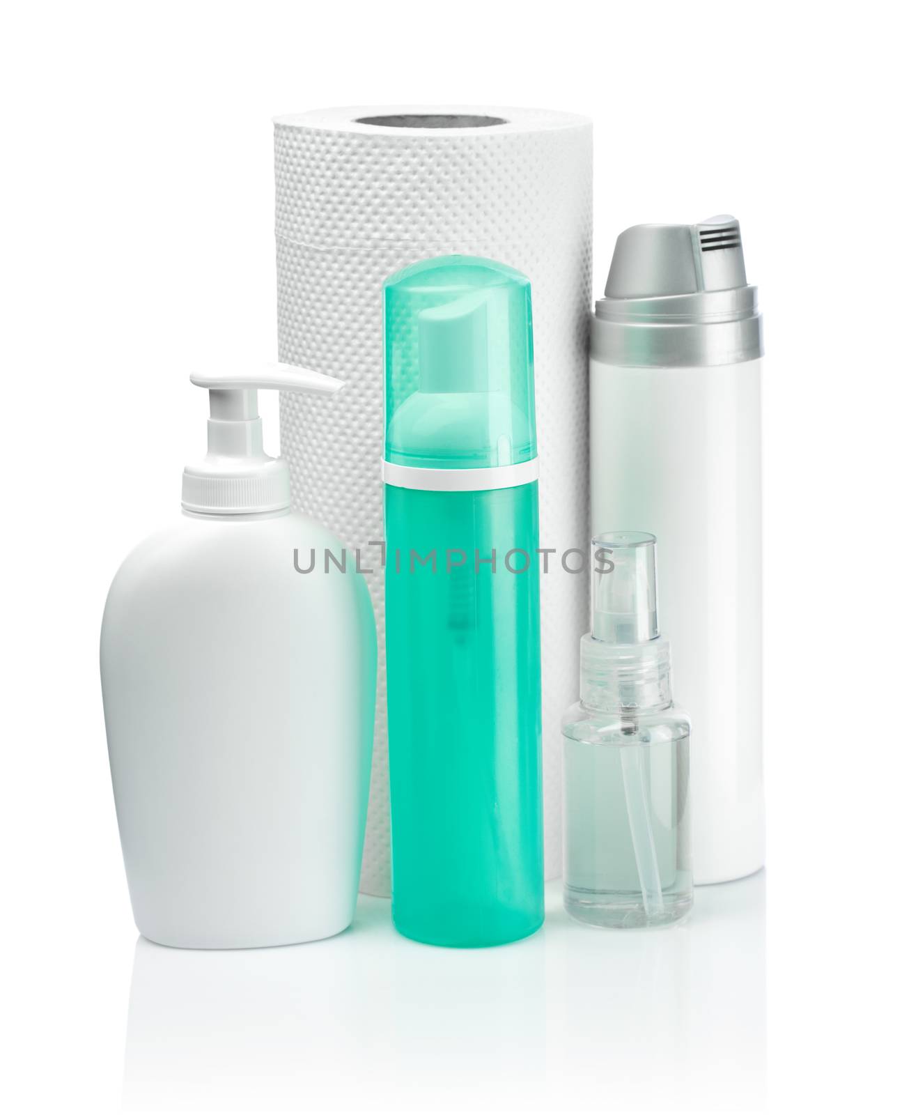 sprays and towel