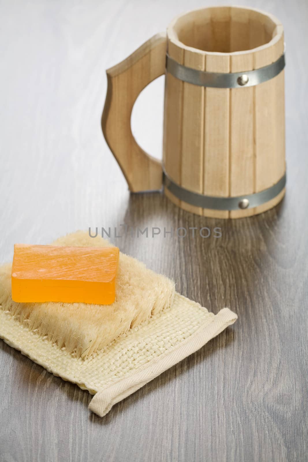 mug bast and soap