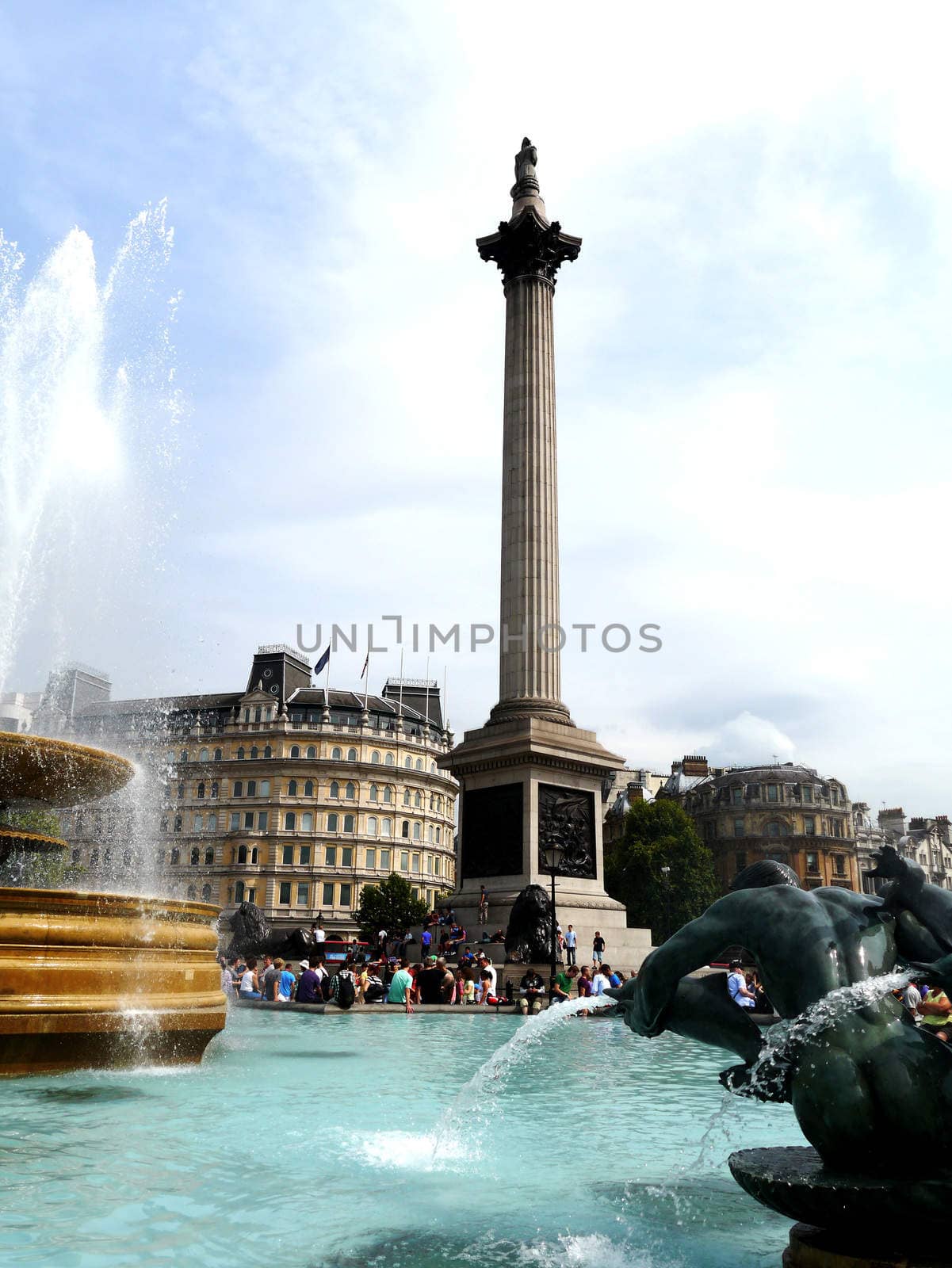 Trafalger Square Fountains London