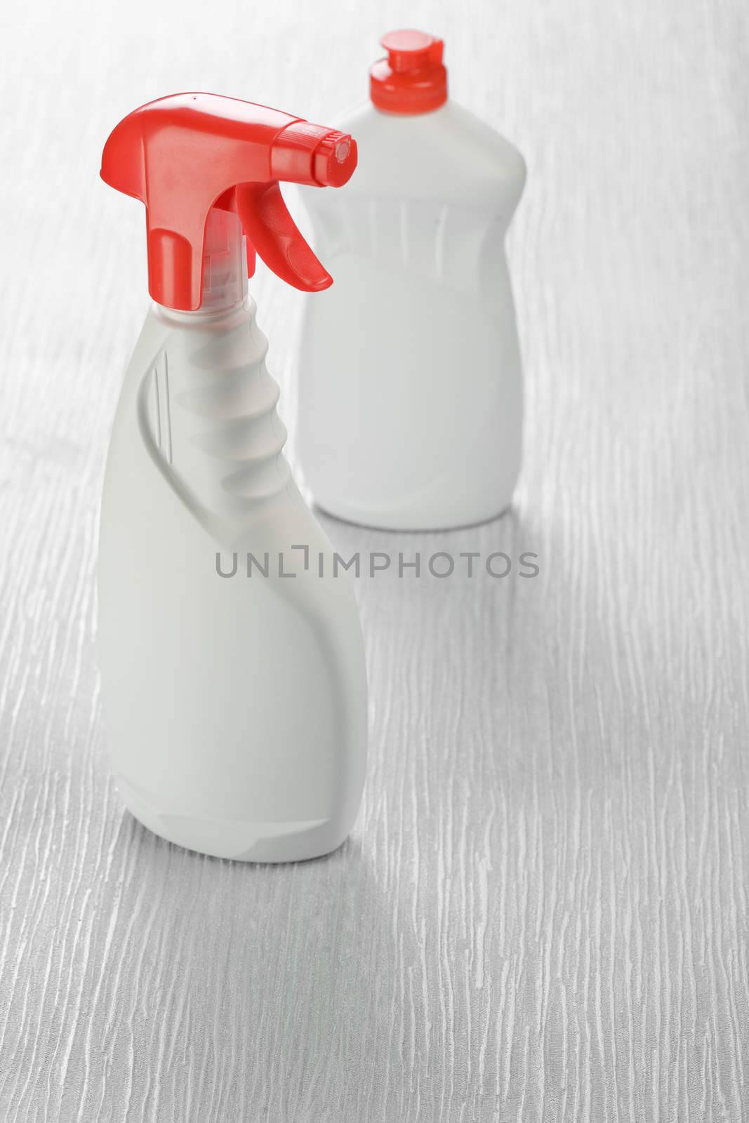 two white plastic bottles