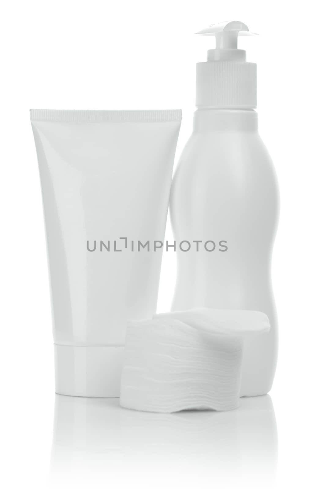 tube spray and cotton pads