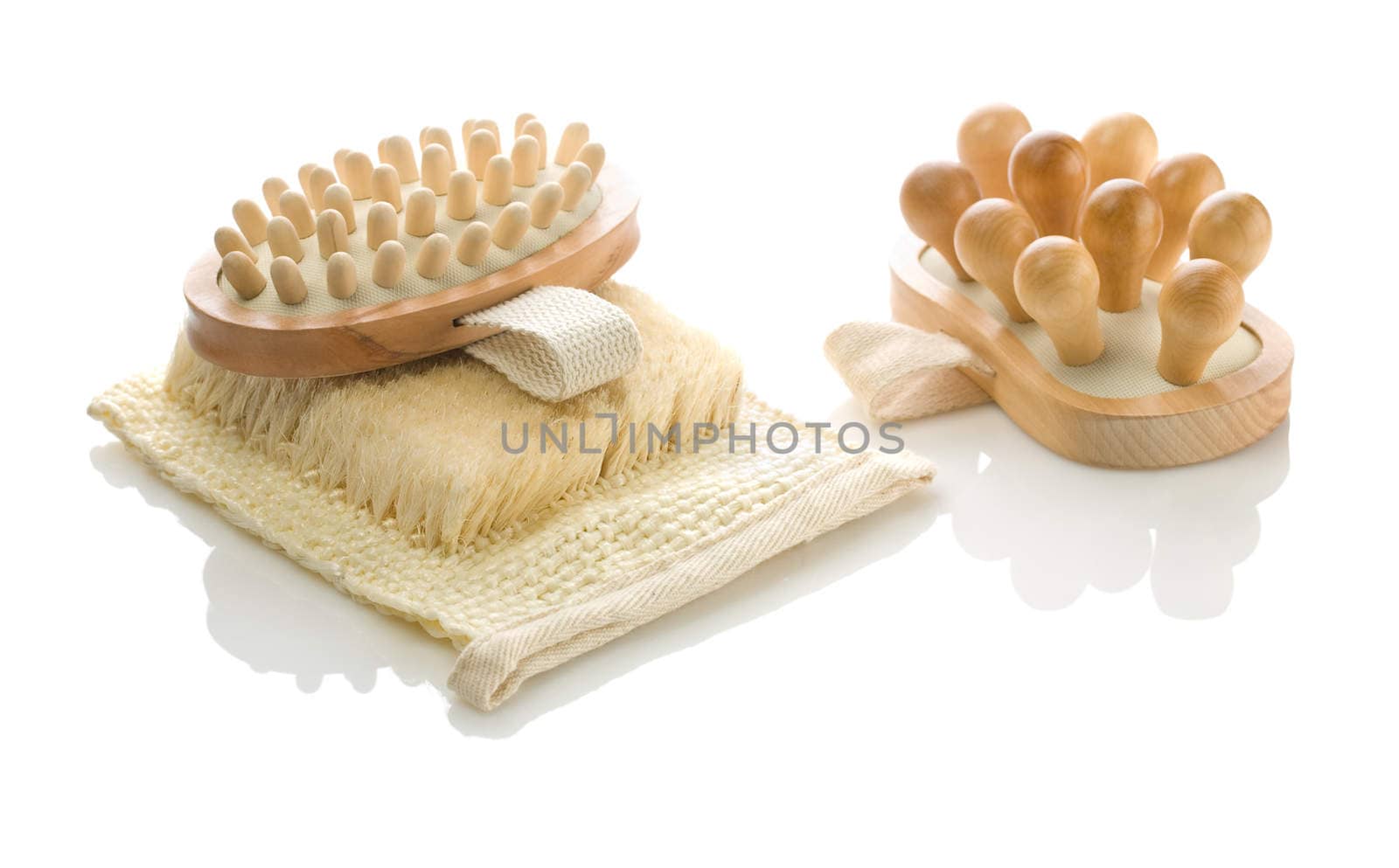 two massagers and bast
