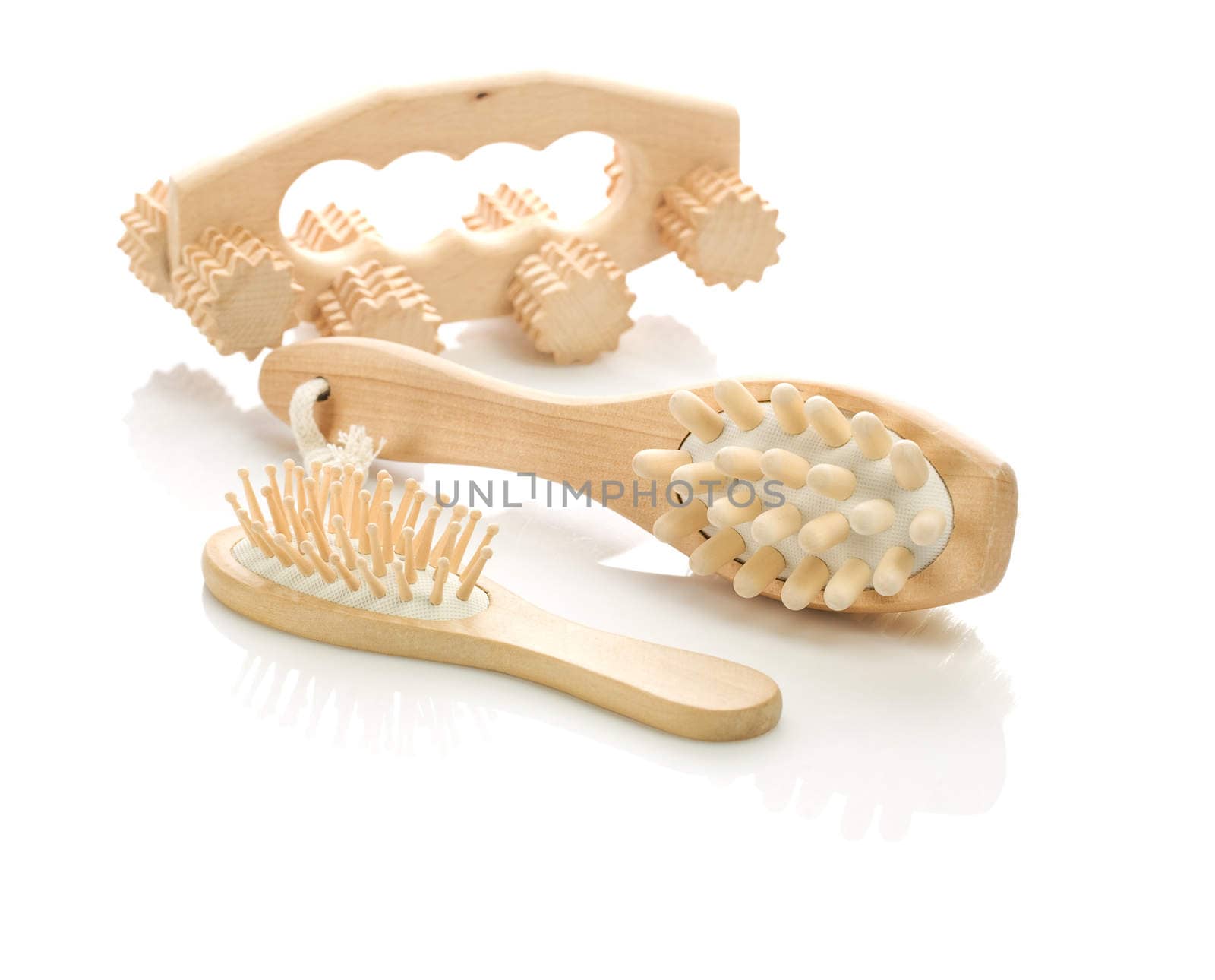 massagers and hairbrush