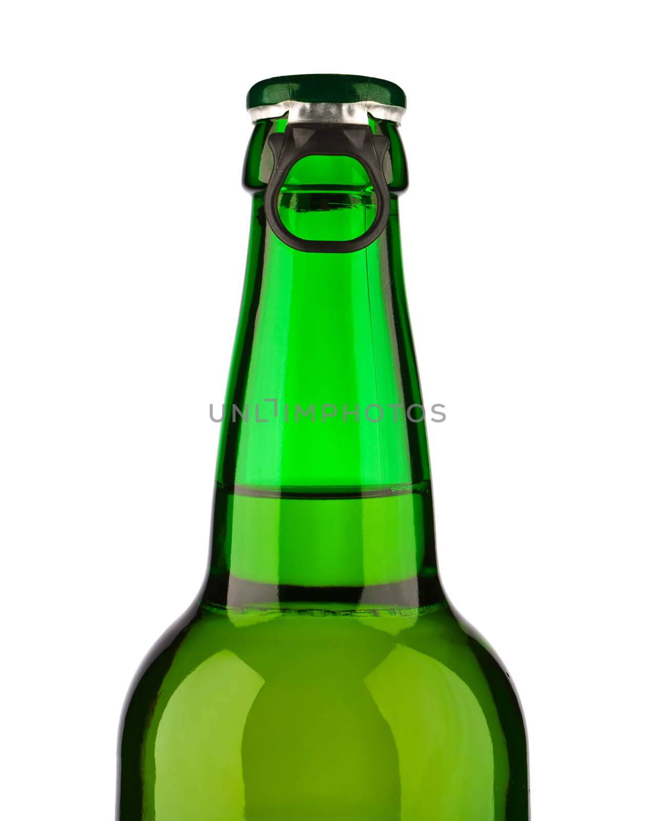 top of green bottle