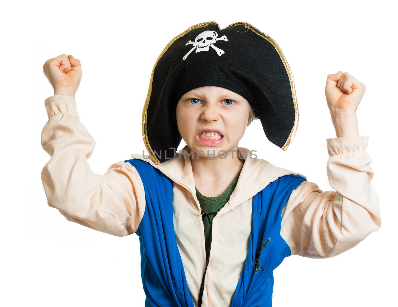 Boy dressed as angry pirate by Jaykayl