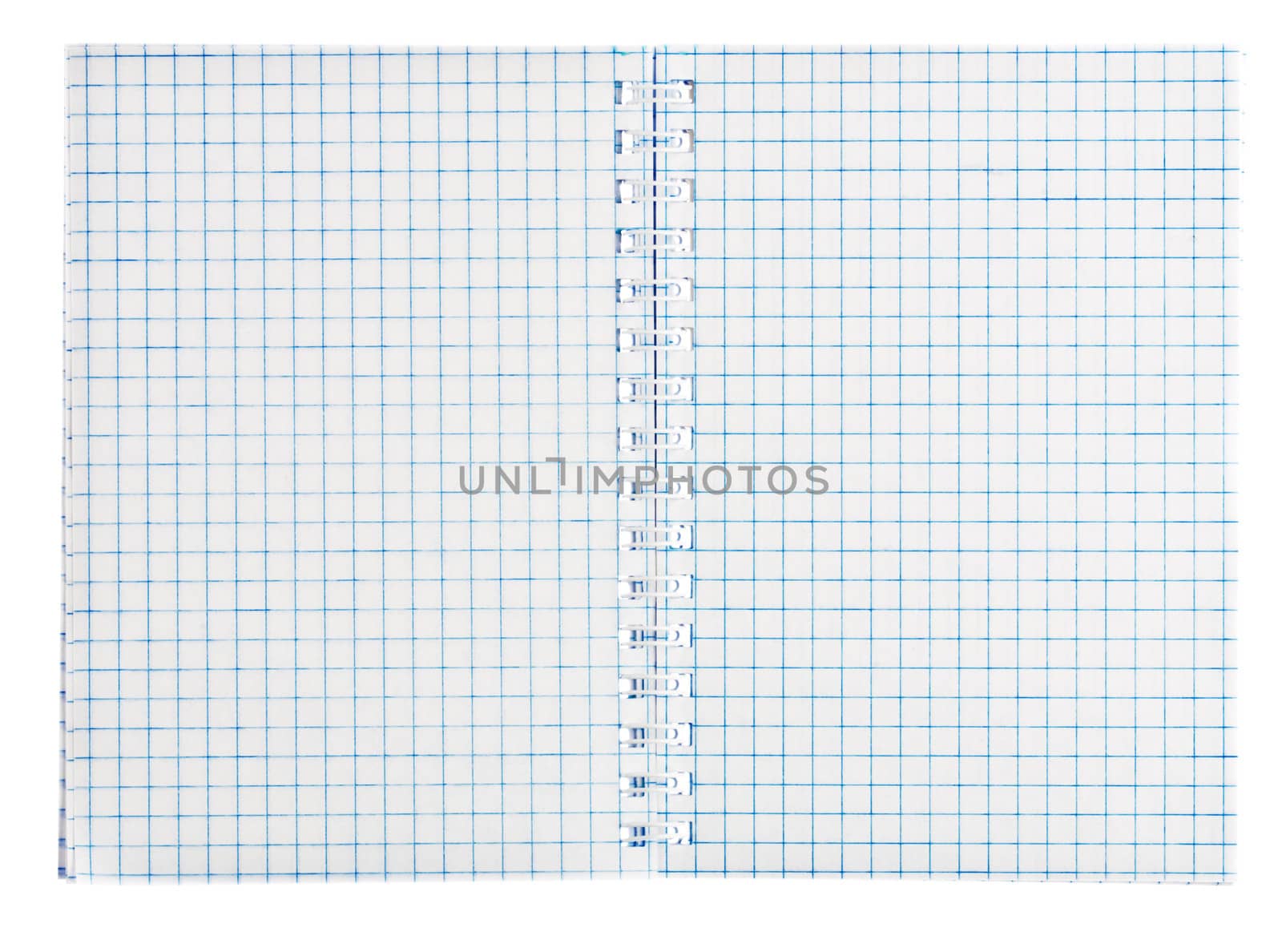 The opened notebook