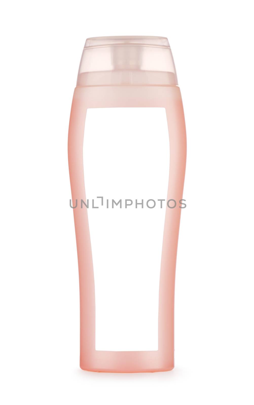 pink bottle isolated
