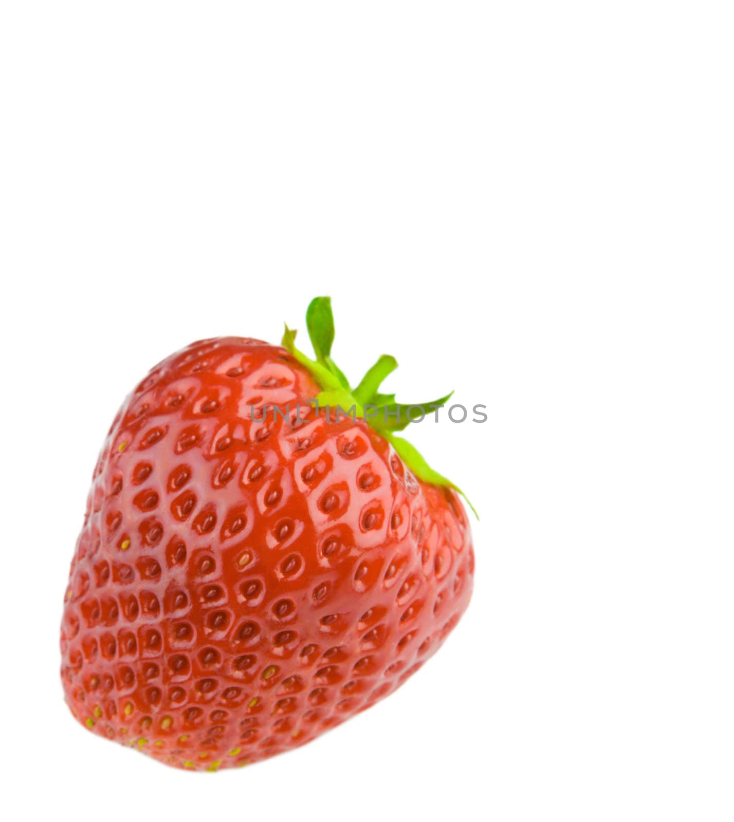 strawberry on white