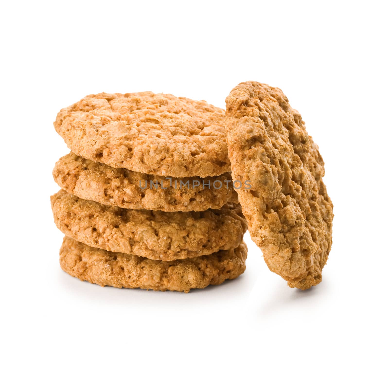 stack of brown cookies