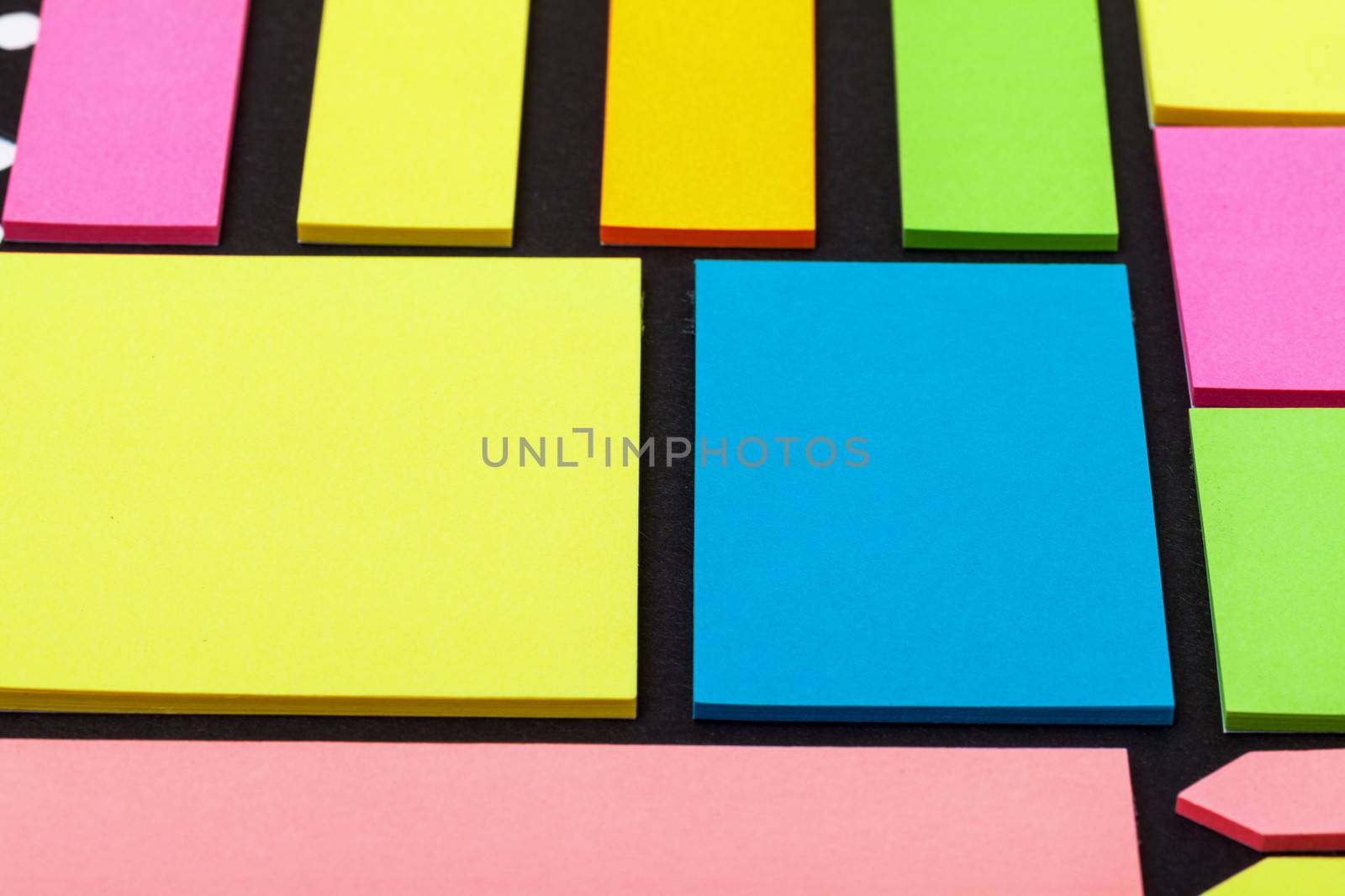 Set of multicolored paper sticky stickers by Discovod