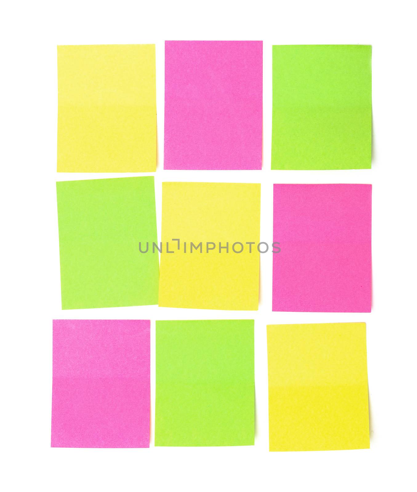 Set of multicolored paper sticky stickers by Discovod