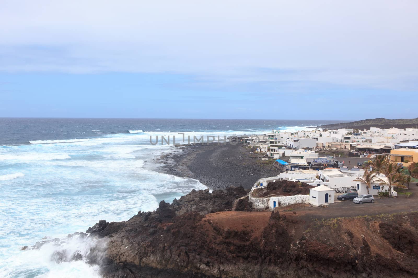 El Golfo is a landmark on the island of Lanzarote, Spain