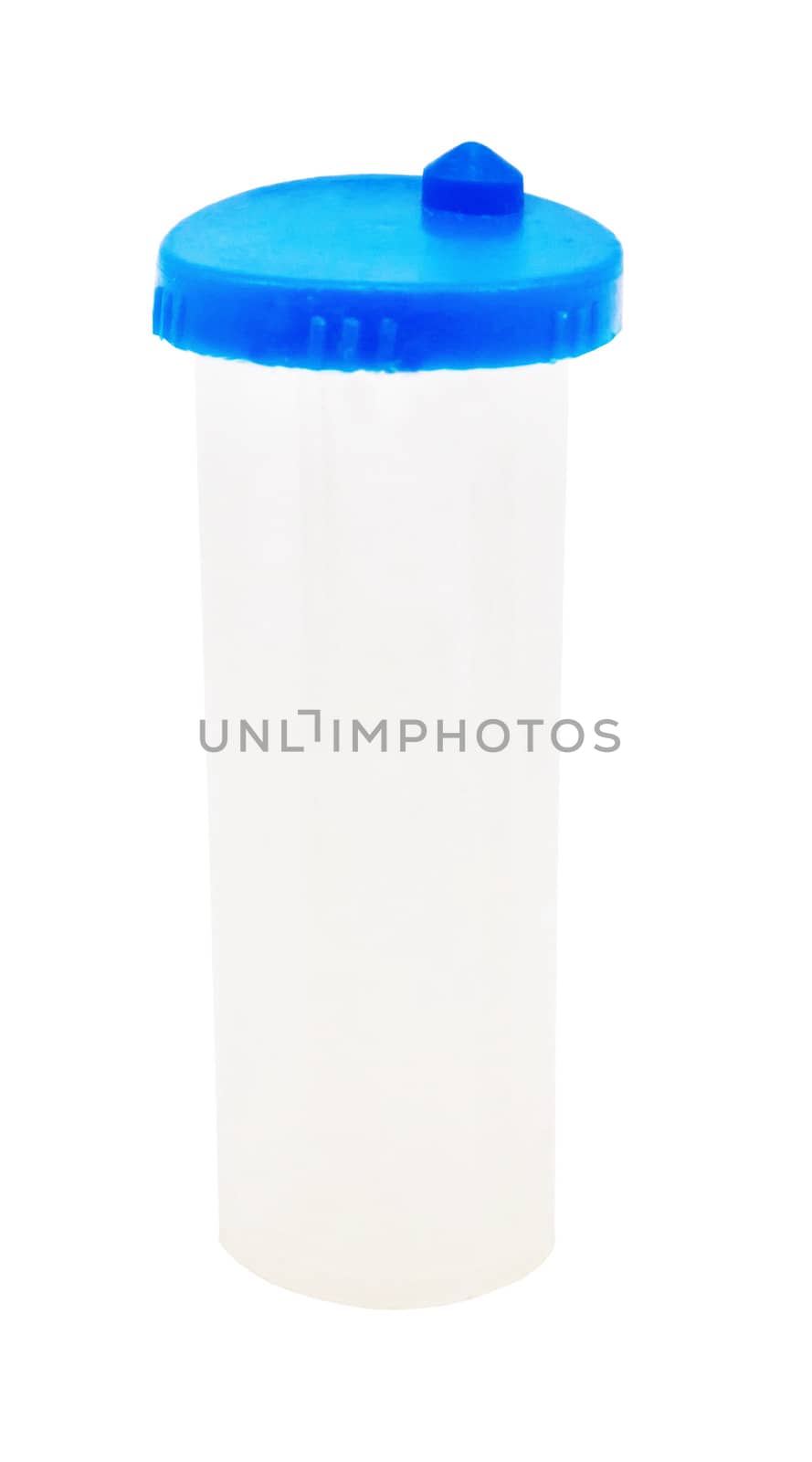 White plastic container  isolated on white by sutipp11