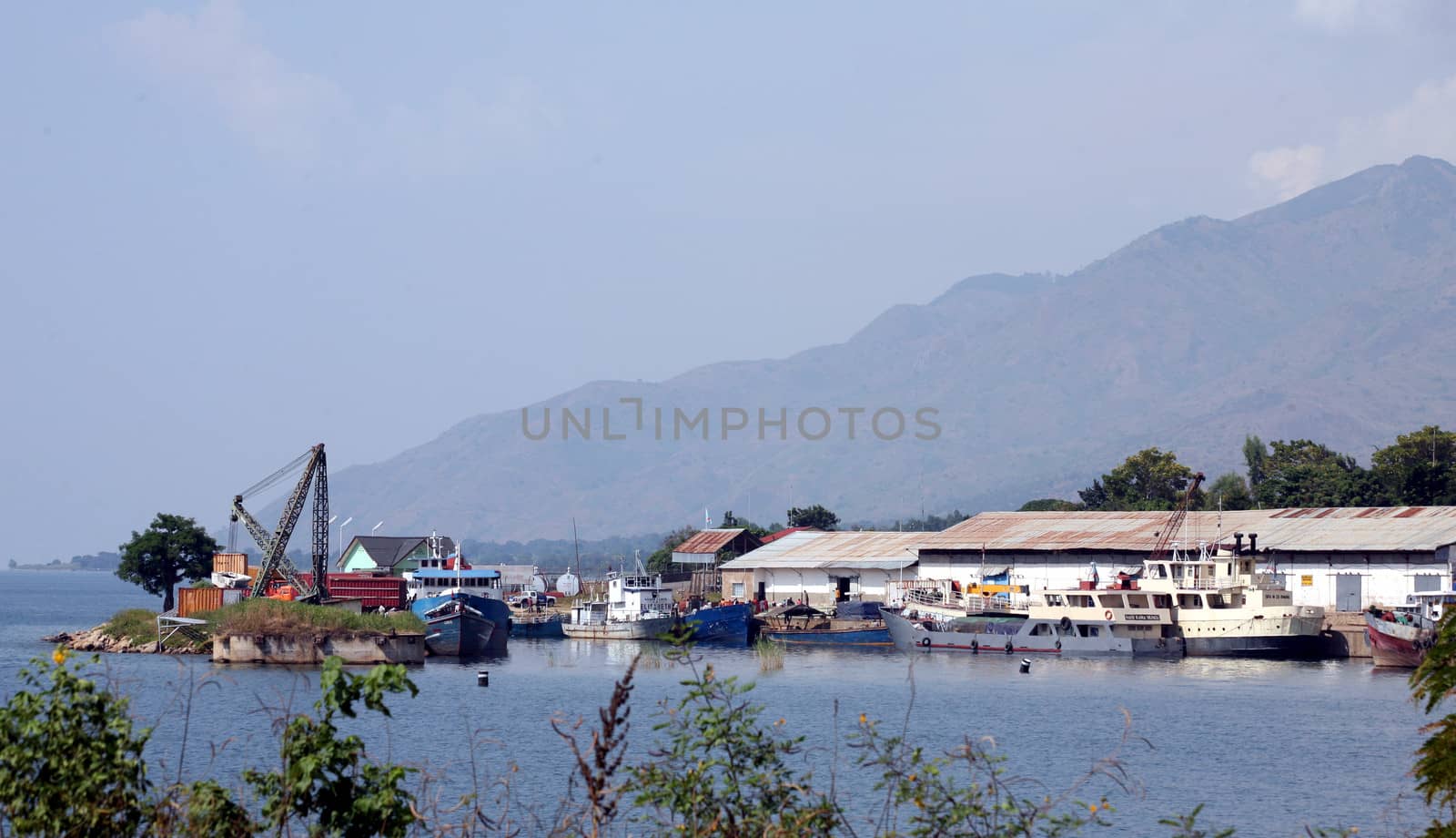 Uvira harbour on Tanganyika Lake, Territory of South Kivu, DR Congo by HBphotoart