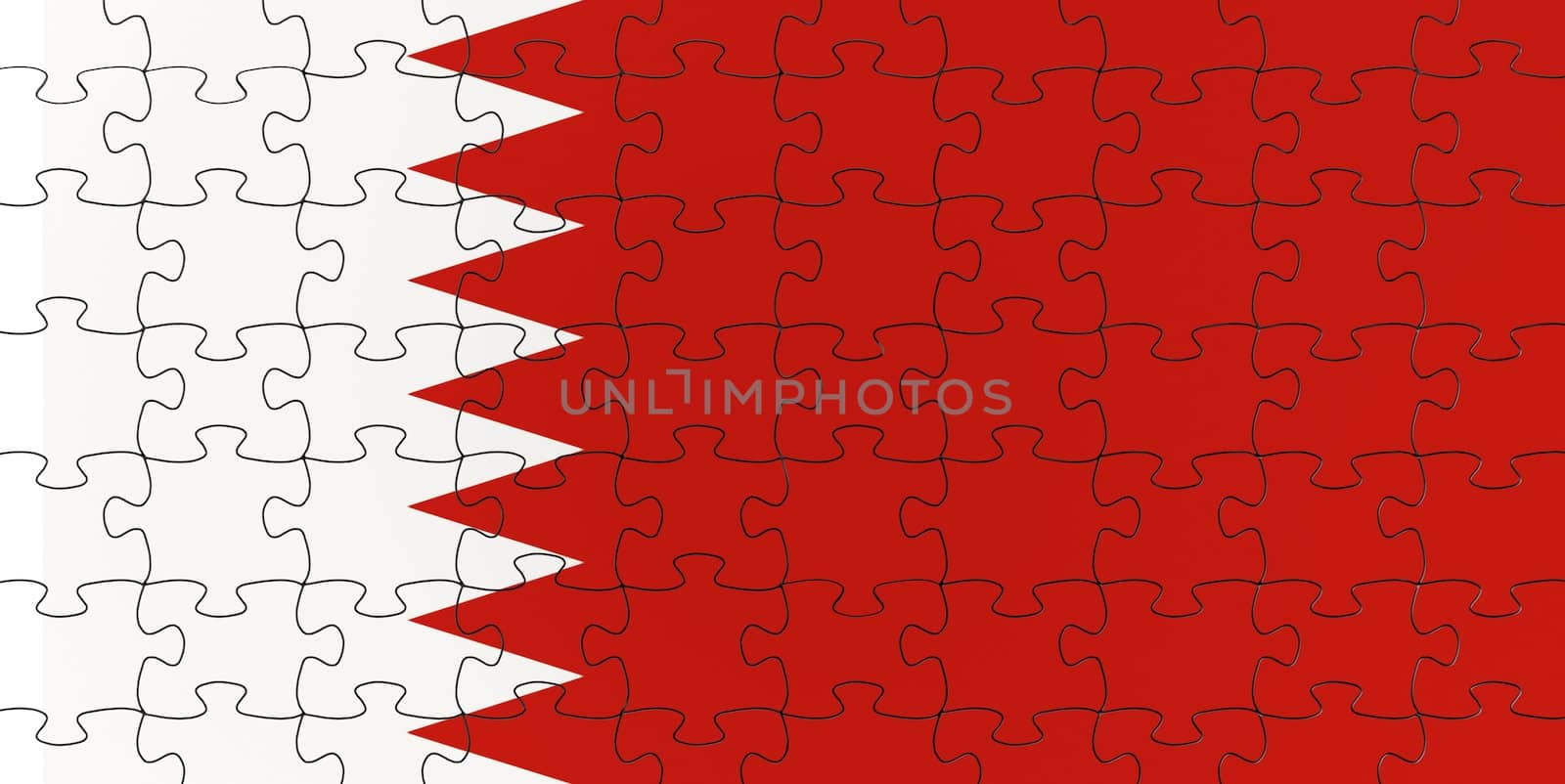 Complete flag jigsaw puzzle.