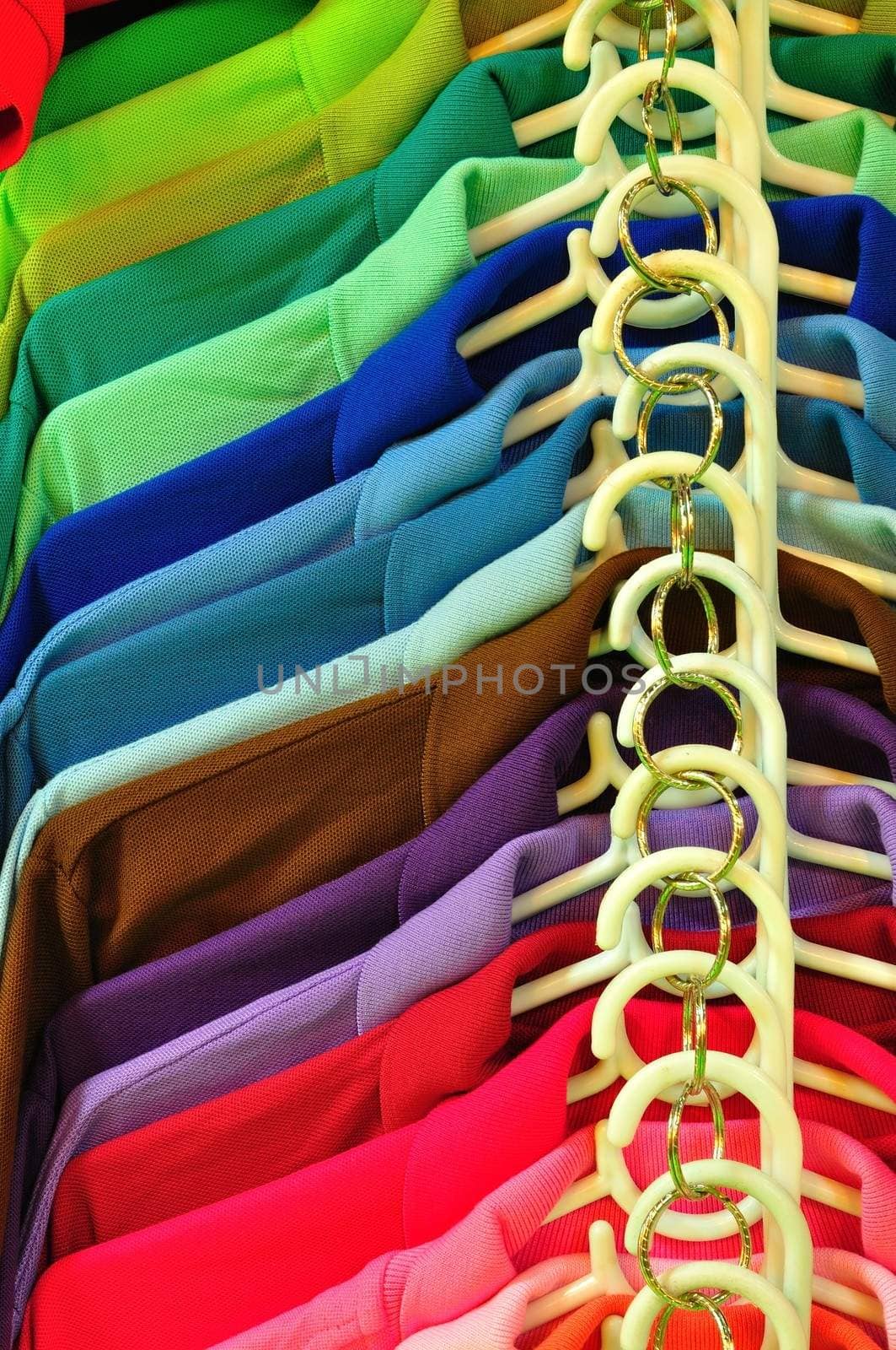 Row of Multi color T-shirt by thampapon